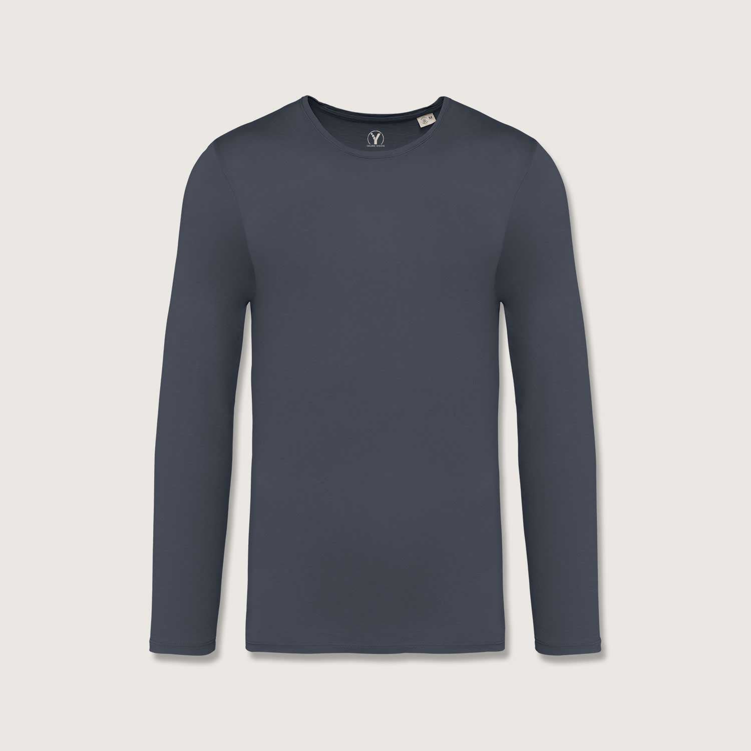 Ausgewaschenes Herren Langarmshirt aus Bio-Baumwolle - Made in Portugal