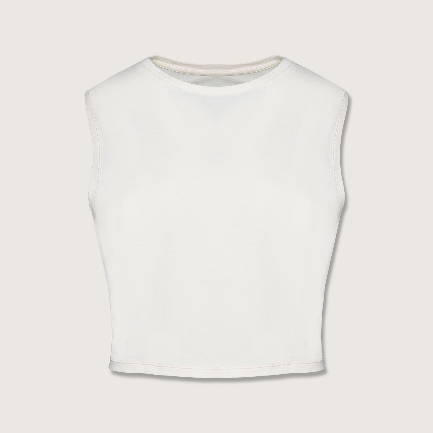 Ärmelloses Damen-Crop-T-Shirt aus Bio-Baumwolle