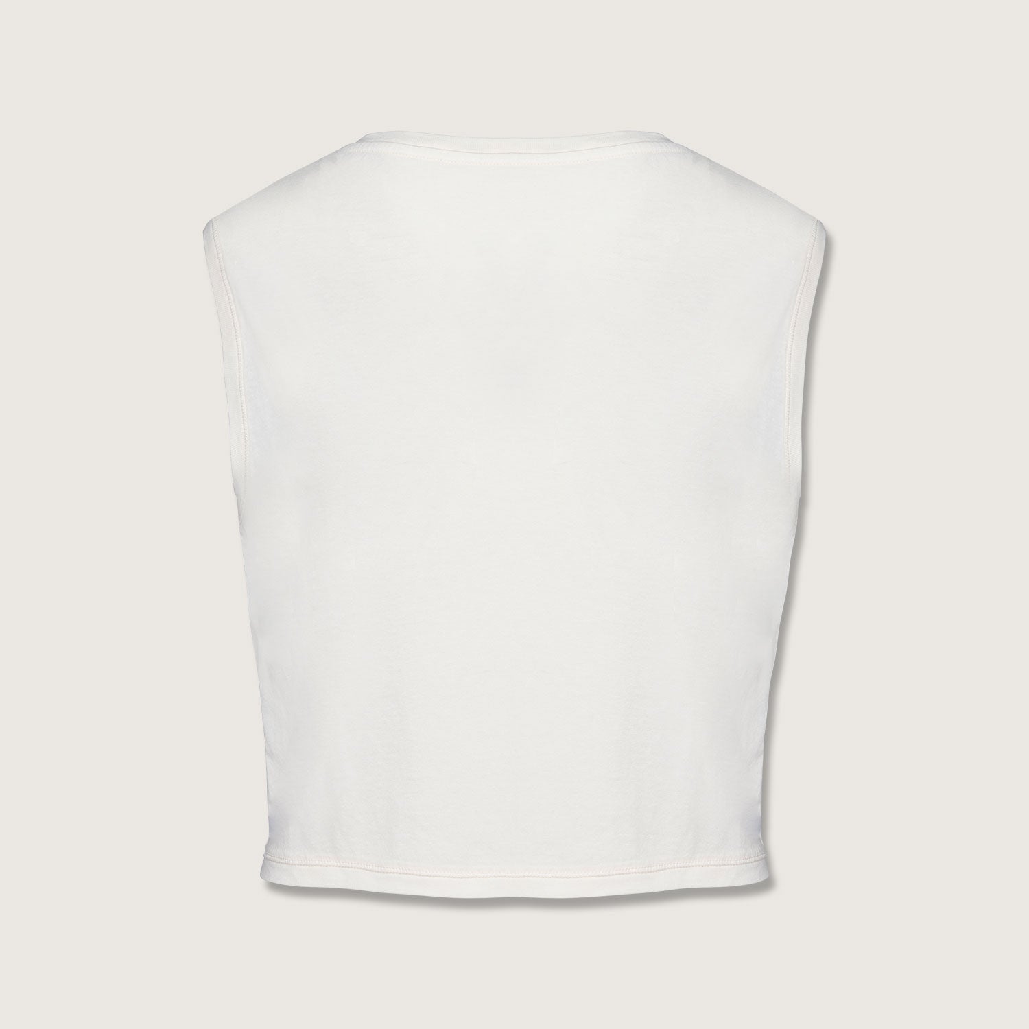 Ärmelloses Damen-Crop-T-Shirt aus Bio-Baumwolle