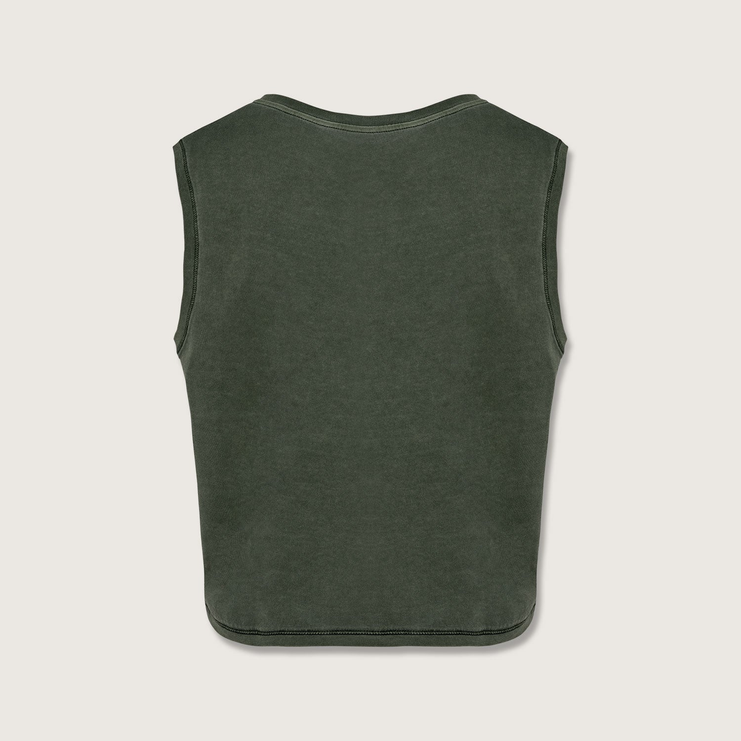 Ärmelloses Damen-Crop-T-Shirt aus Bio-Baumwolle
