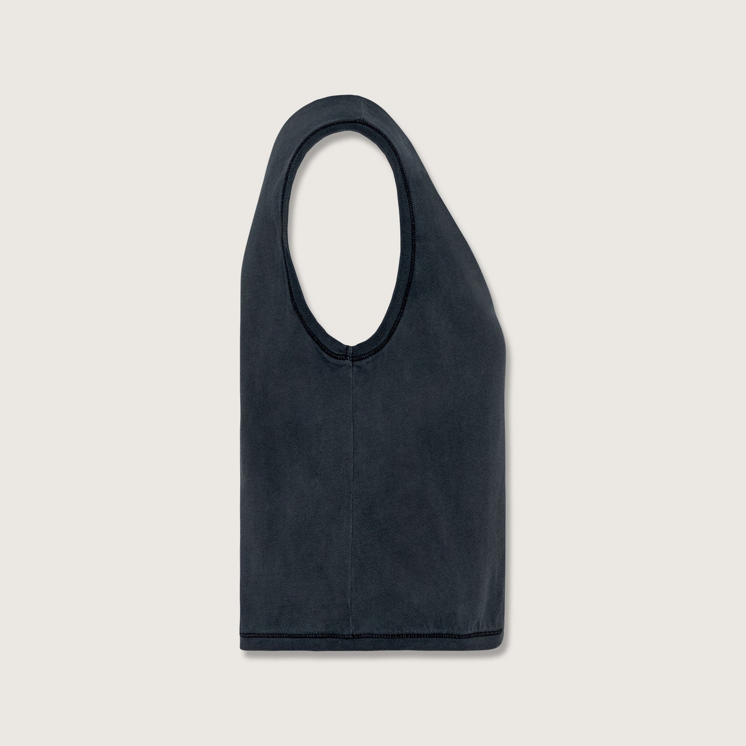 Ärmelloses Damen-Crop-T-Shirt aus Bio-Baumwolle