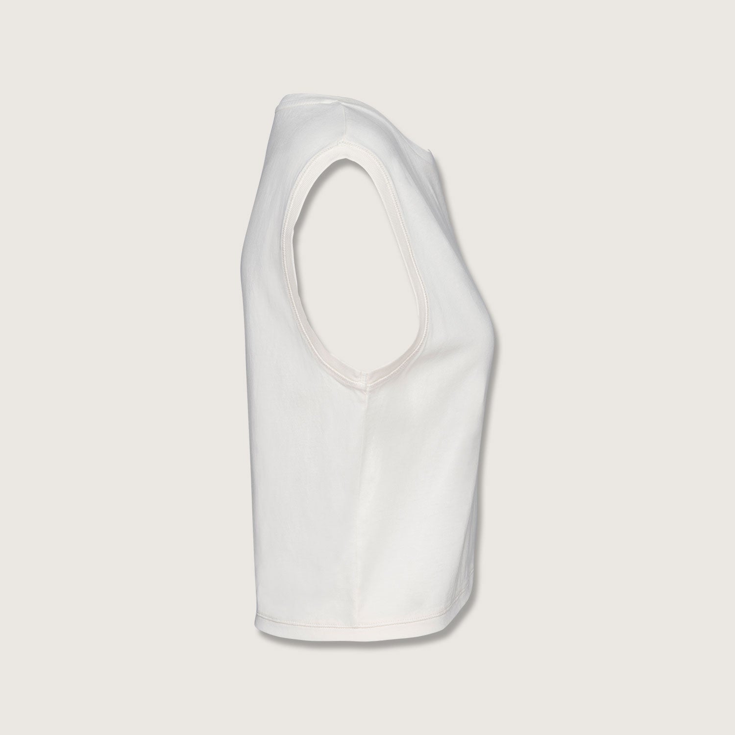 Ärmelloses Damen-Crop-T-Shirt aus Bio-Baumwolle