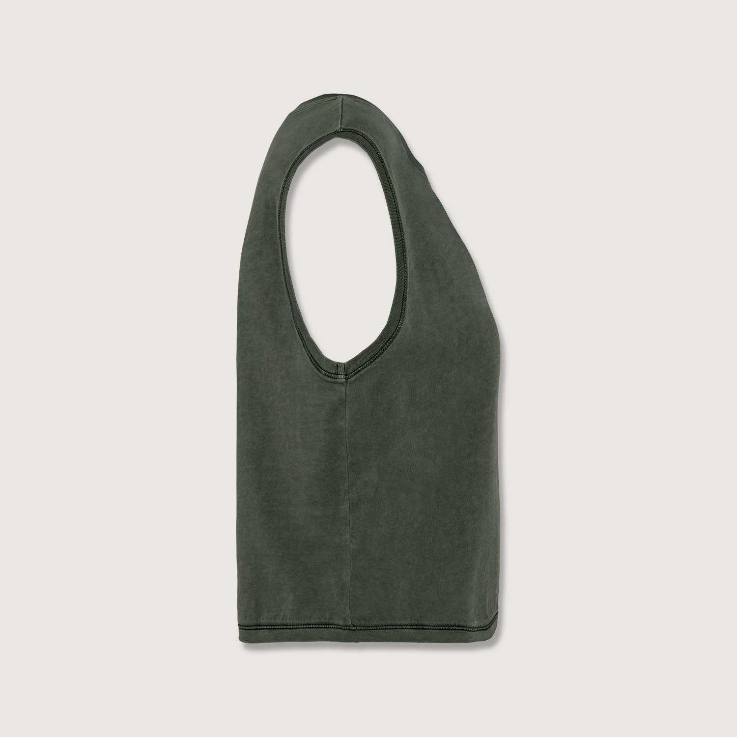 Ärmelloses Damen-Crop-T-Shirt aus Bio-Baumwolle