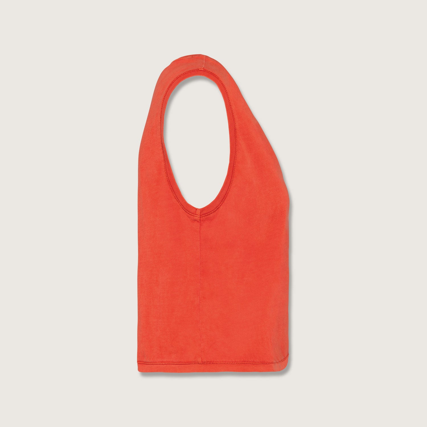 Ärmelloses Damen-Crop-T-Shirt aus Bio-Baumwolle