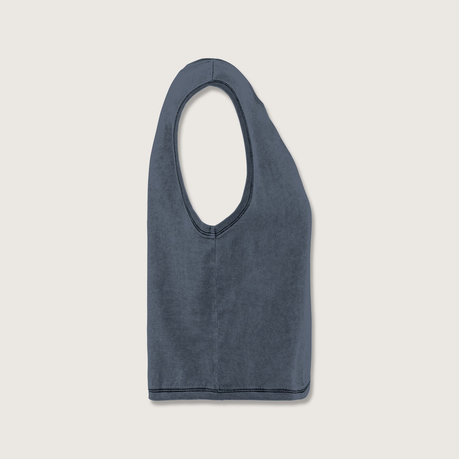 Ärmelloses Damen-Crop-T-Shirt aus Bio-Baumwolle