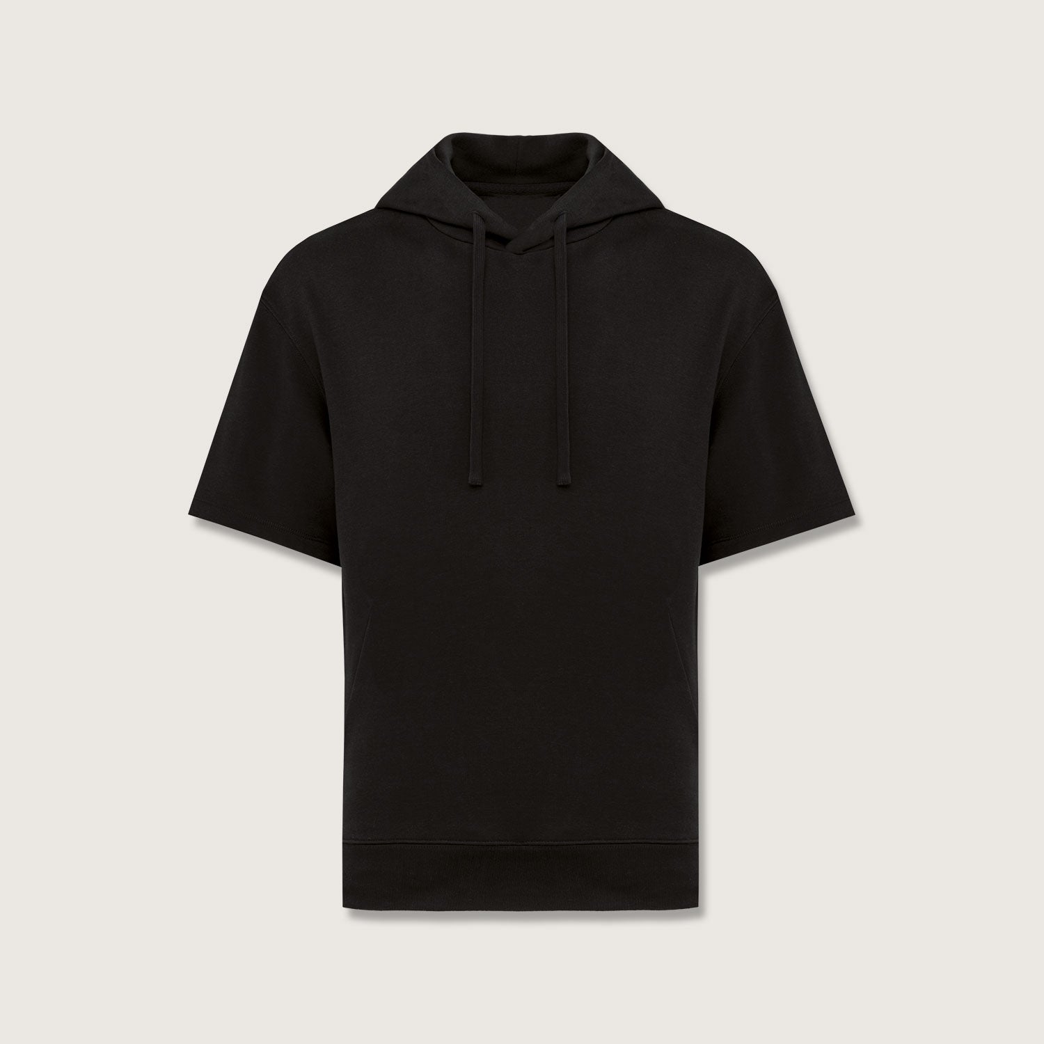 Unisex French Terry Hoodie – Kurzarm & nachhaltig