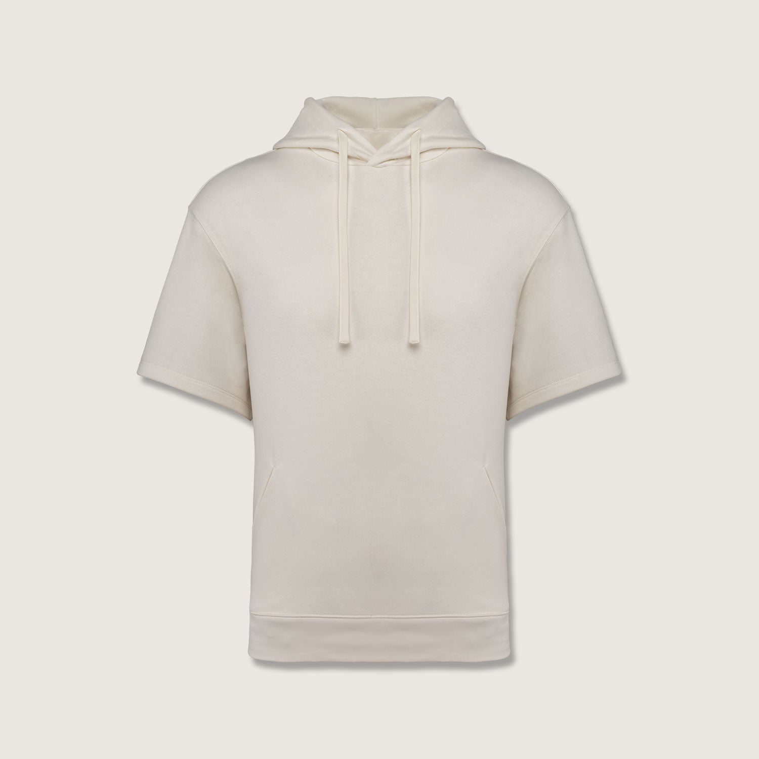 Unisex French Terry Hoodie – Kurzarm & nachhaltig