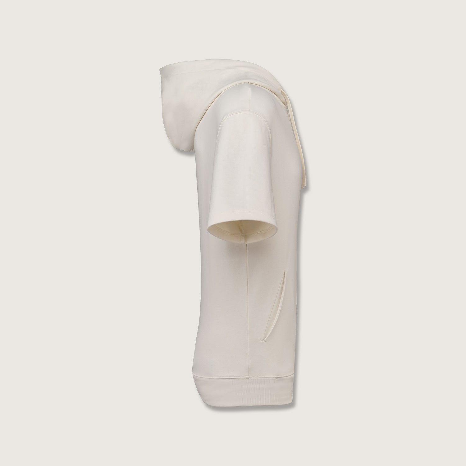 Unisex French Terry Hoodie – Kurzarm & nachhaltig