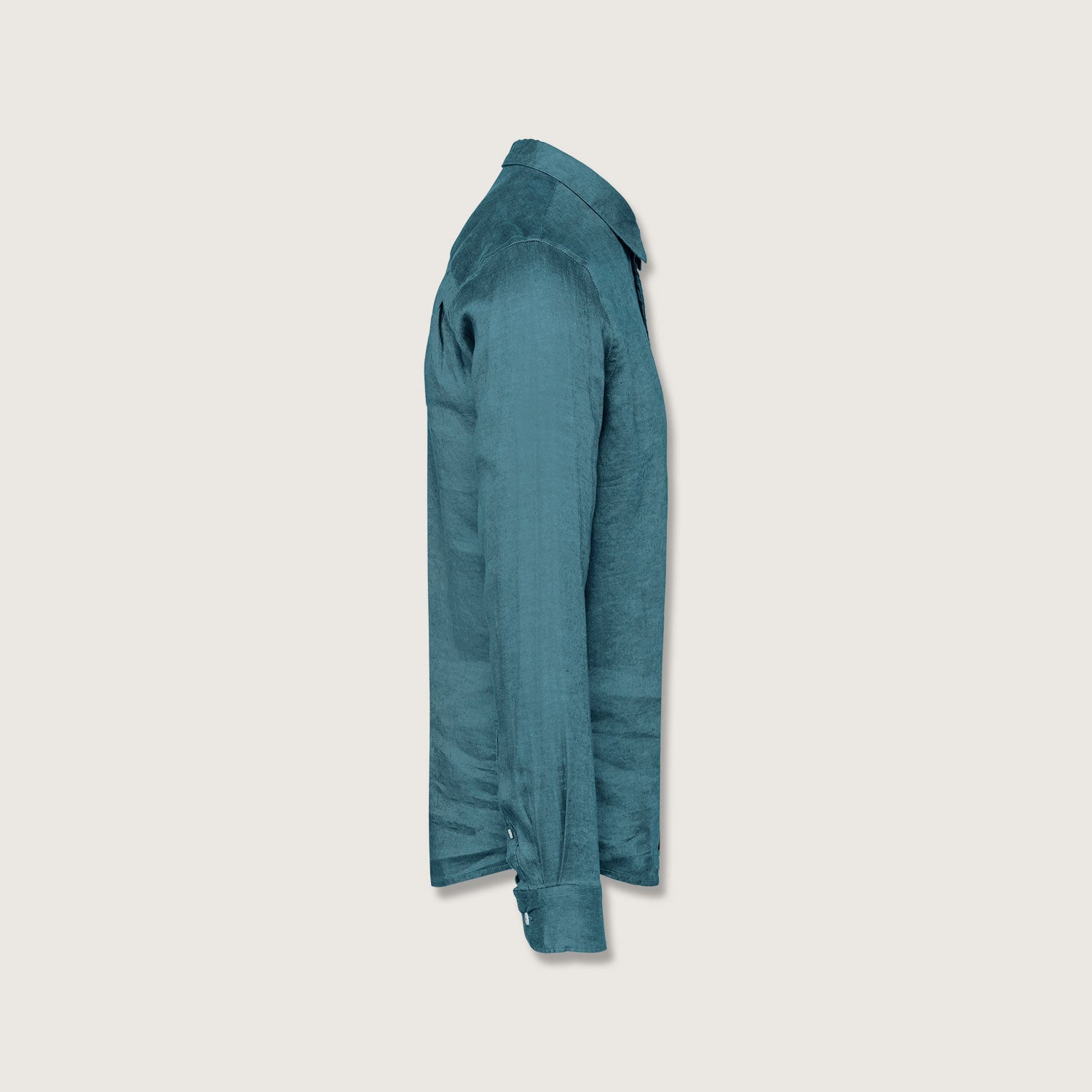 Leinenhemd für Herren aus 100% Leinen mit Kragen