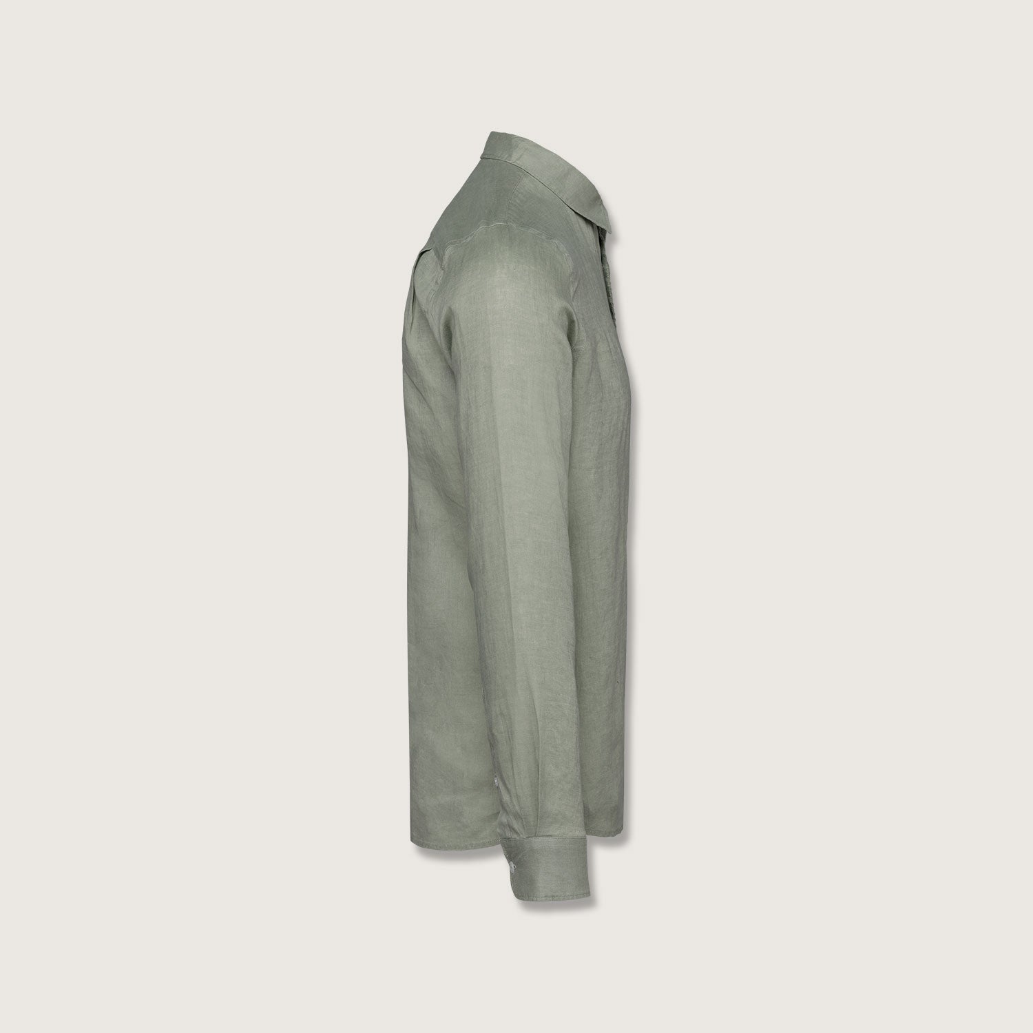 Leinenhemd für Herren aus 100% Leinen mit Kragen