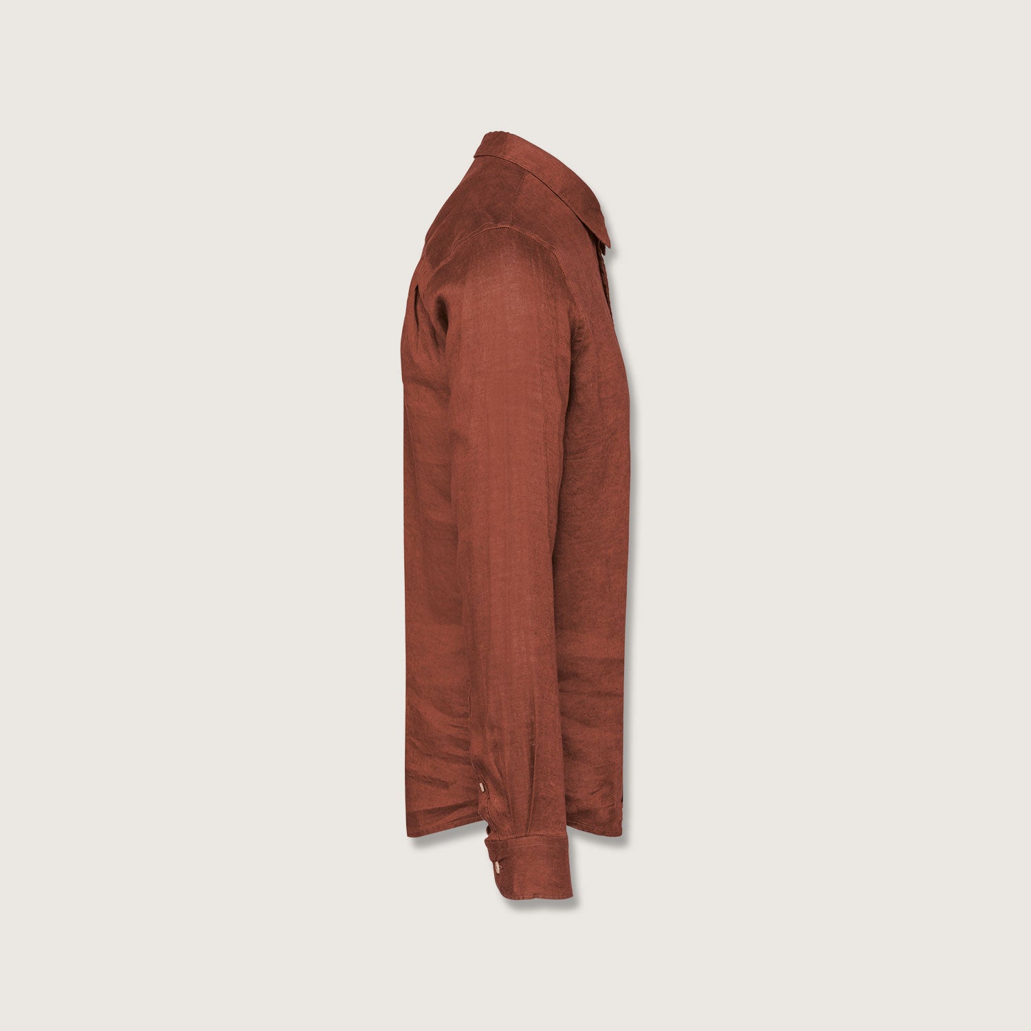 Leinenhemd für Herren aus 100% Leinen mit Kragen