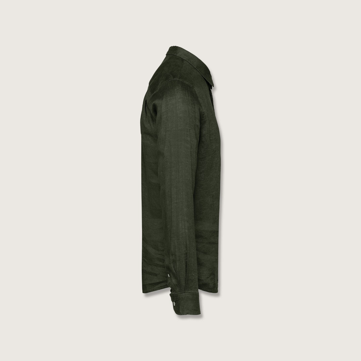 Leinenhemd für Herren aus 100% Leinen mit Kragen