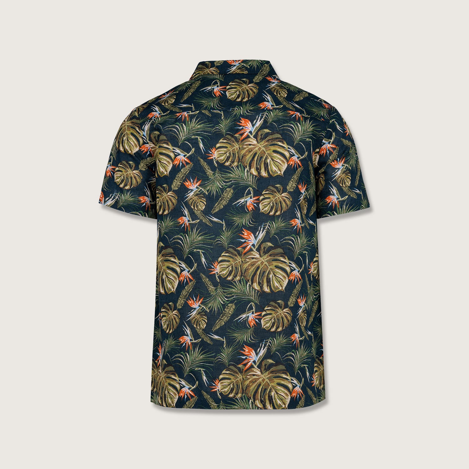 Herren Hawaii Hemd | Bio -Baumwolle-Leinen-Mix | Aloha Shirt | Kurzarm Hemd