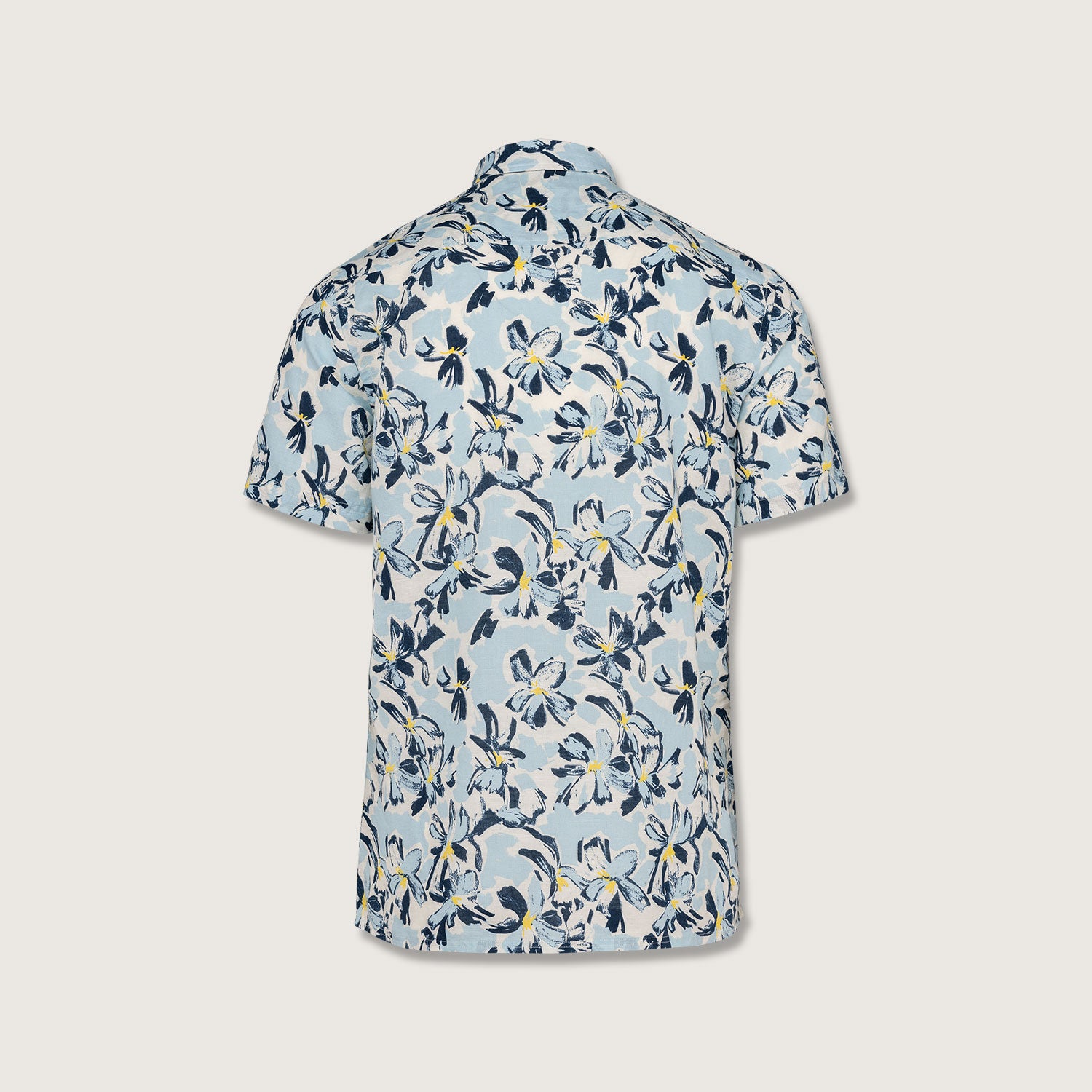 Herren Hawaii Hemd | Bio -Baumwolle-Leinen-Mix | Aloha Shirt | Kurzarm Hemd