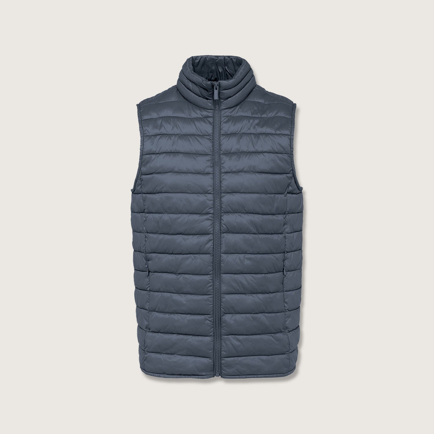 Recycelte Herren Weste Bodywarmer leicht aus 100 % recyceltem Polyamid