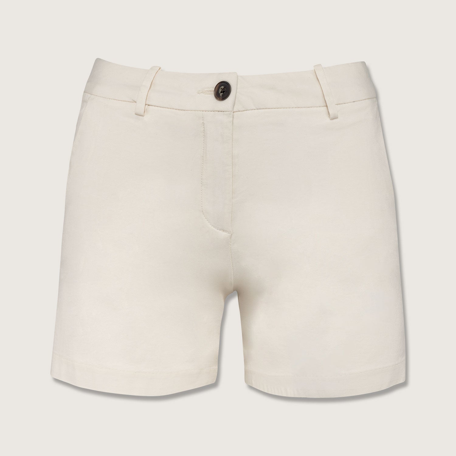 Basic Damenshorts aus Bio Baumwolle mit weicher Haptik