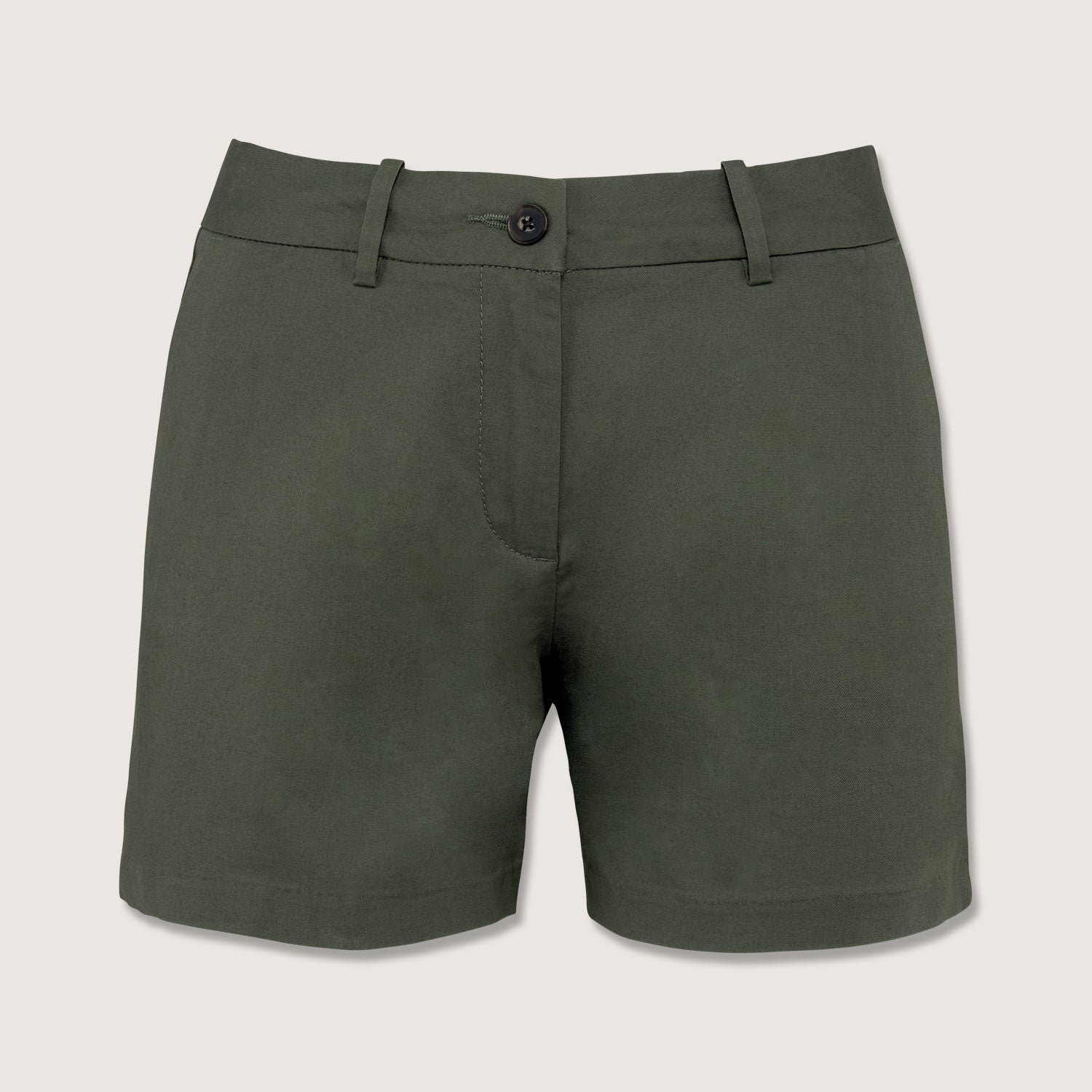 Basic Damenshorts aus Bio Baumwolle mit weicher Haptik
