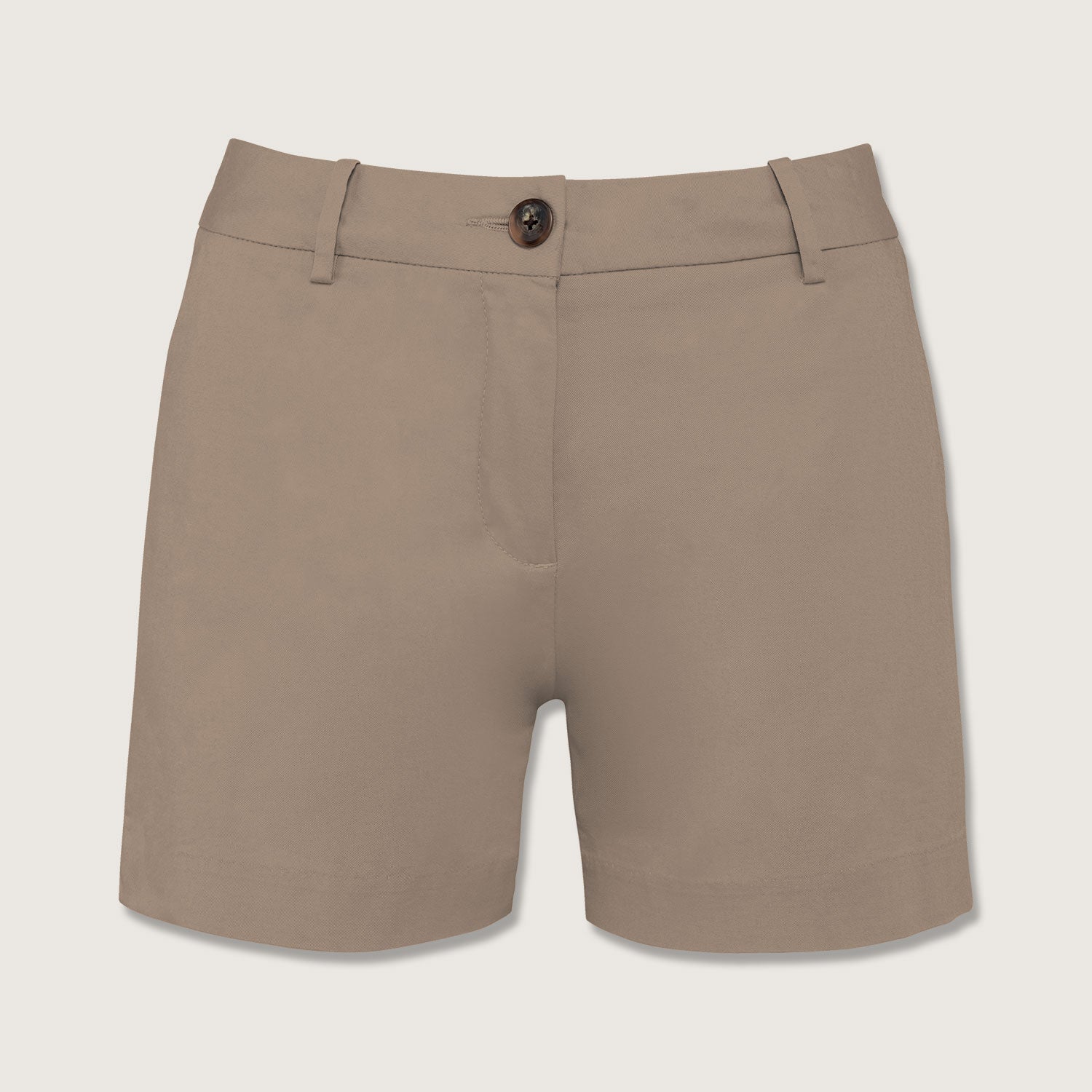 Basic Damenshorts aus Bio Baumwolle mit weicher Haptik