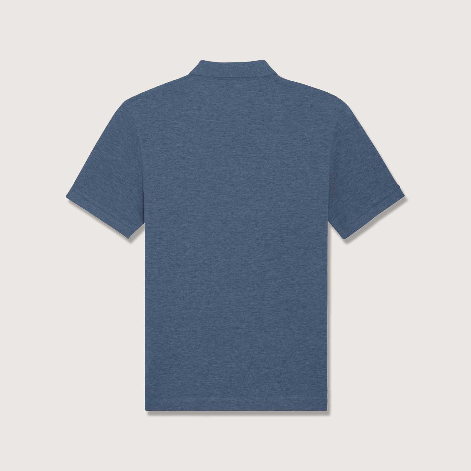 Unisex Poloshirt aus Bio-Baumwolle | meliert