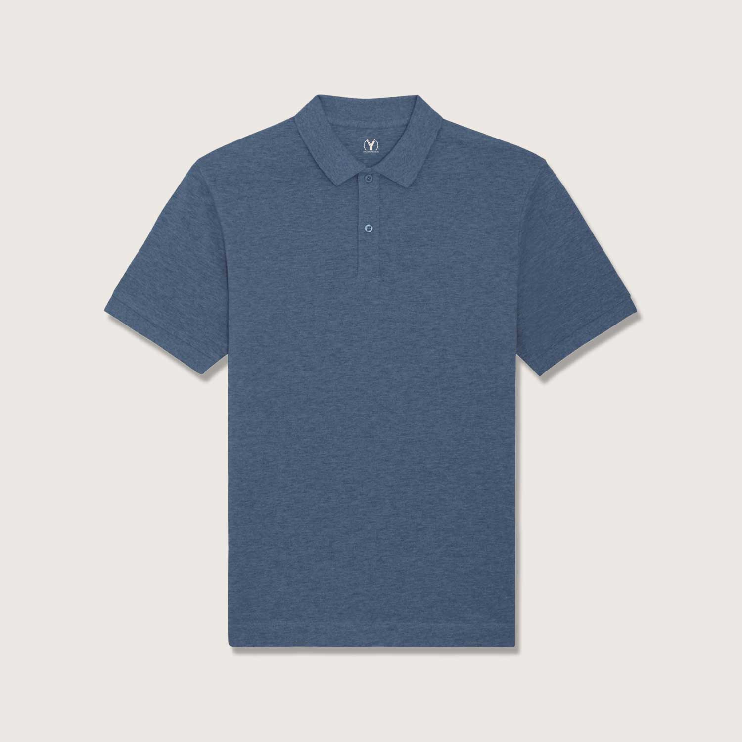 Unisex Poloshirt aus Bio-Baumwolle | meliert