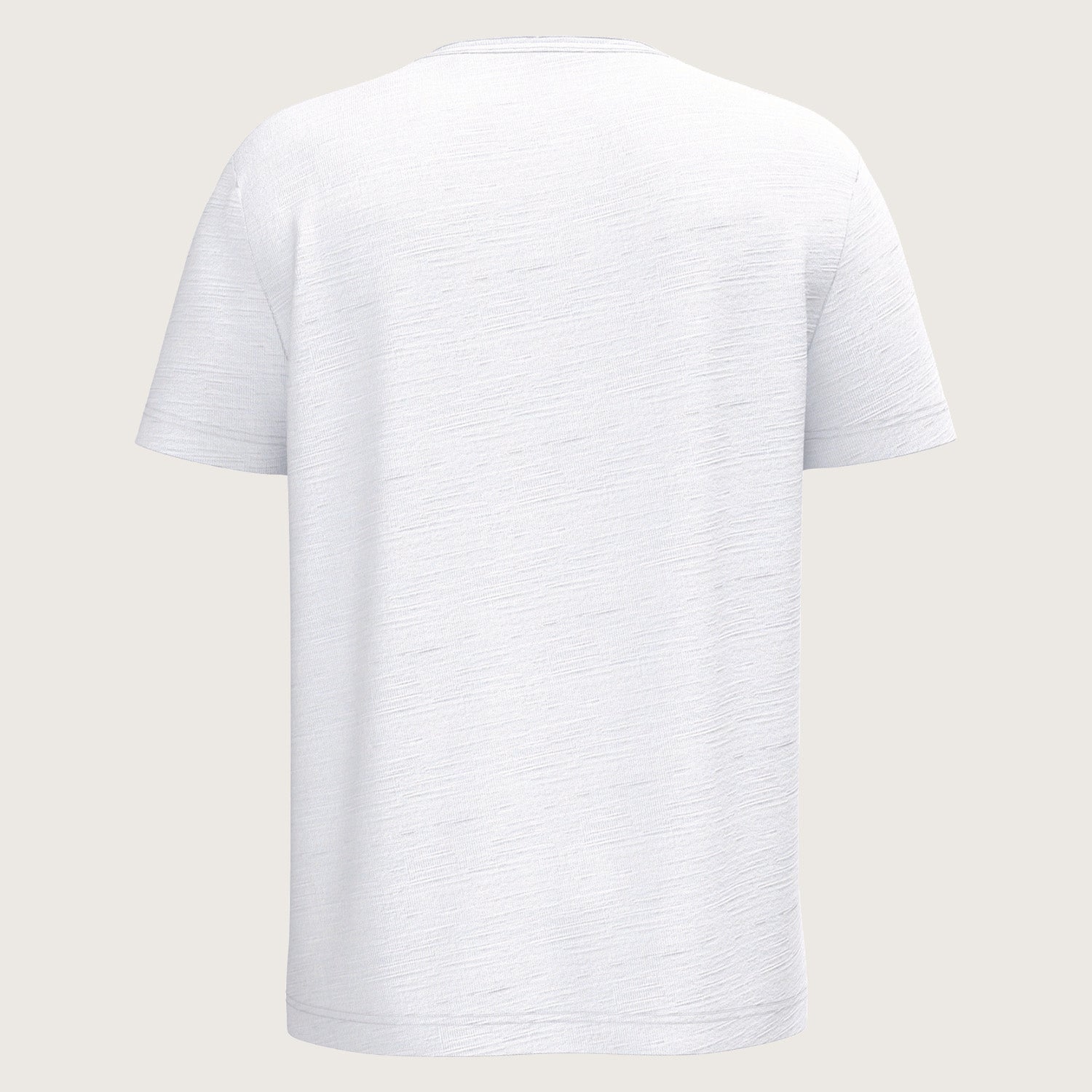 Herren Slub T-Shirt V-Auschnitt