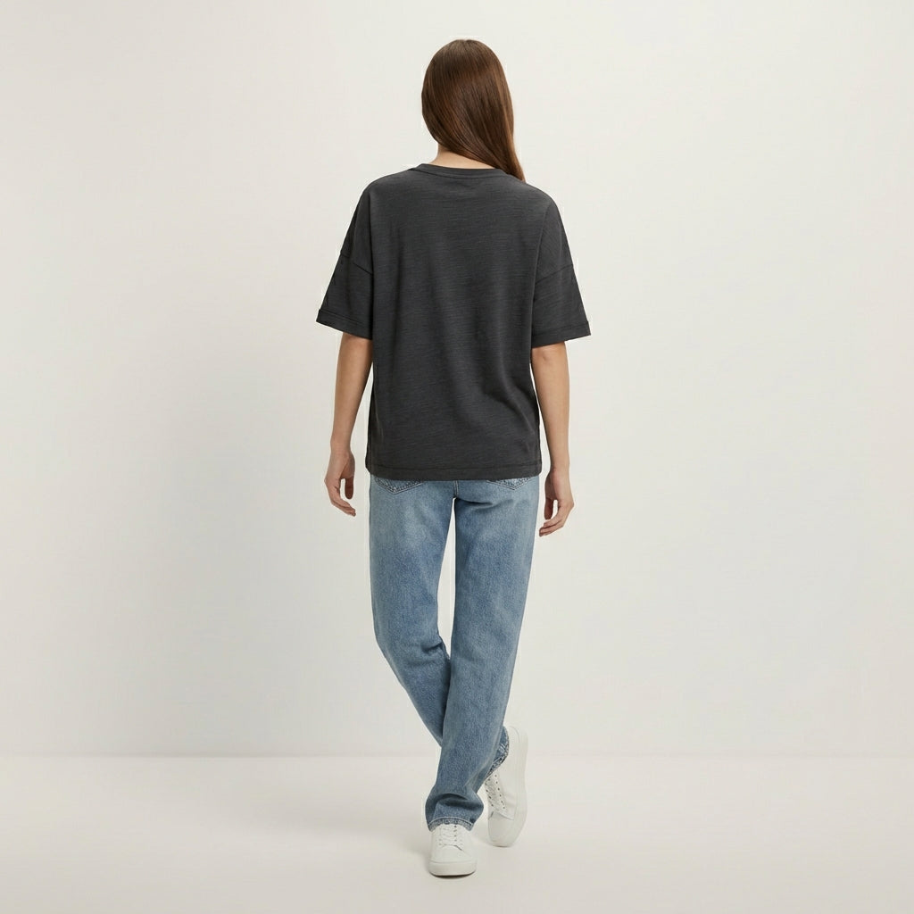 Oversized Slub T-Shirt Mid-Light