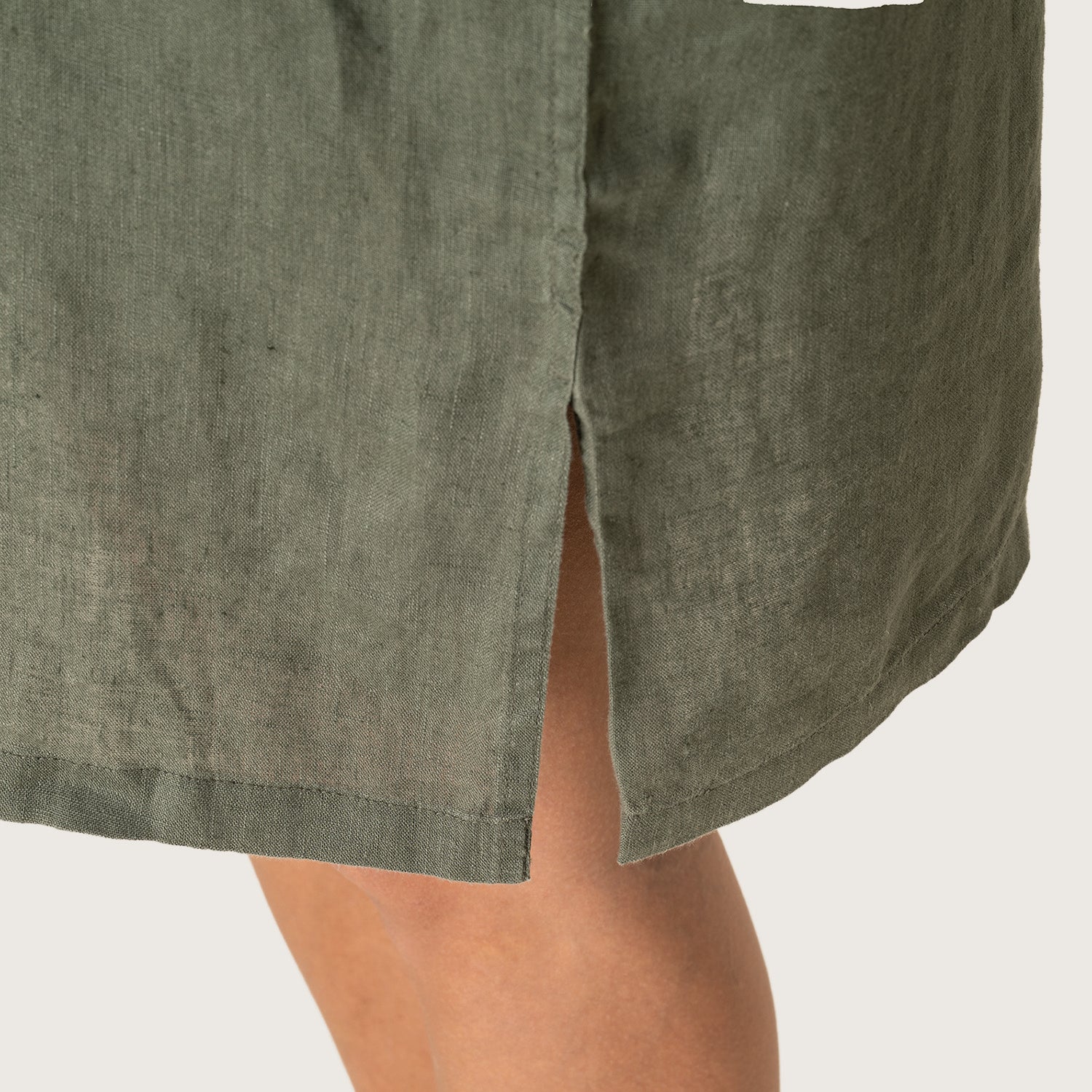 Leinen-Hemdblusenkleid