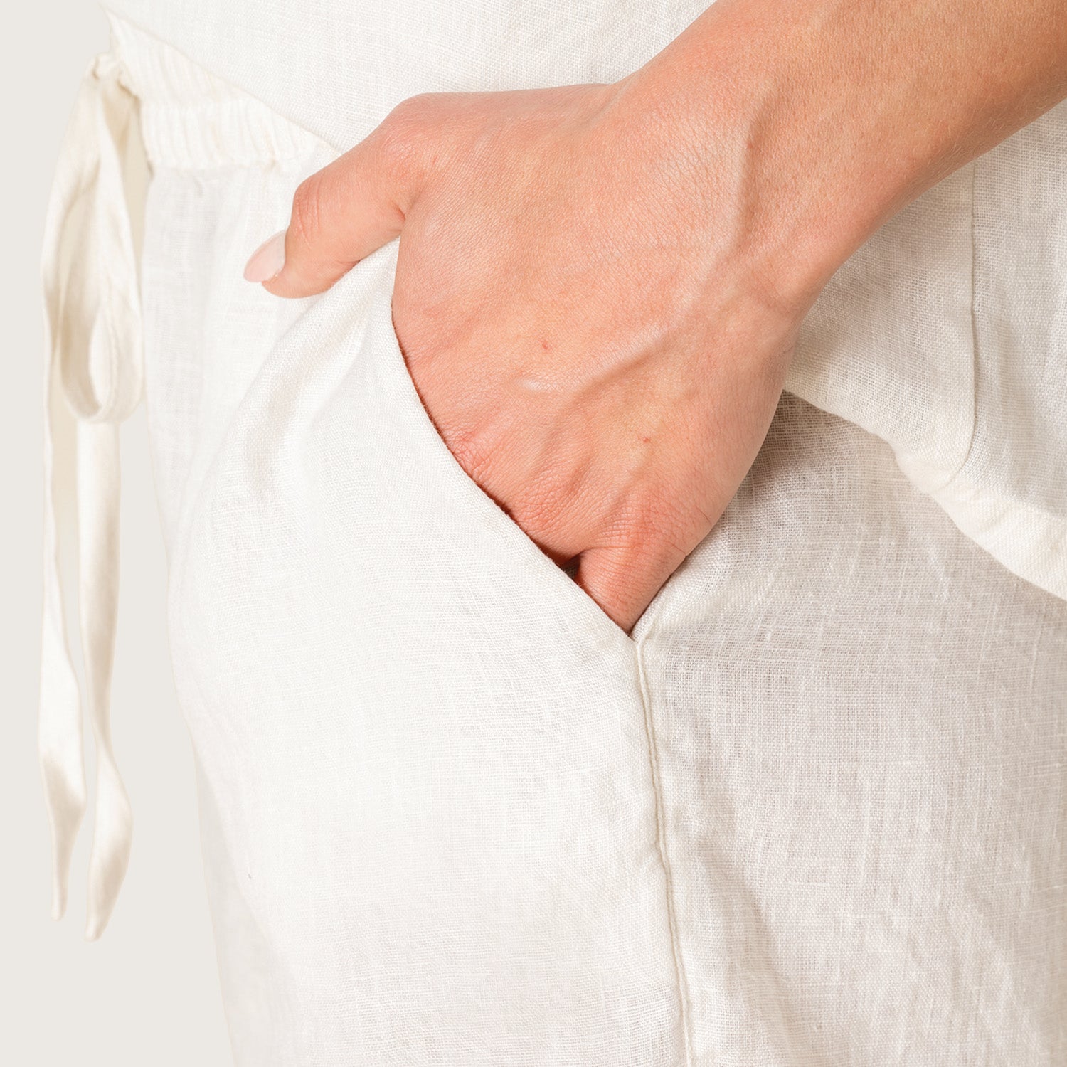 Damen Leinenshorts