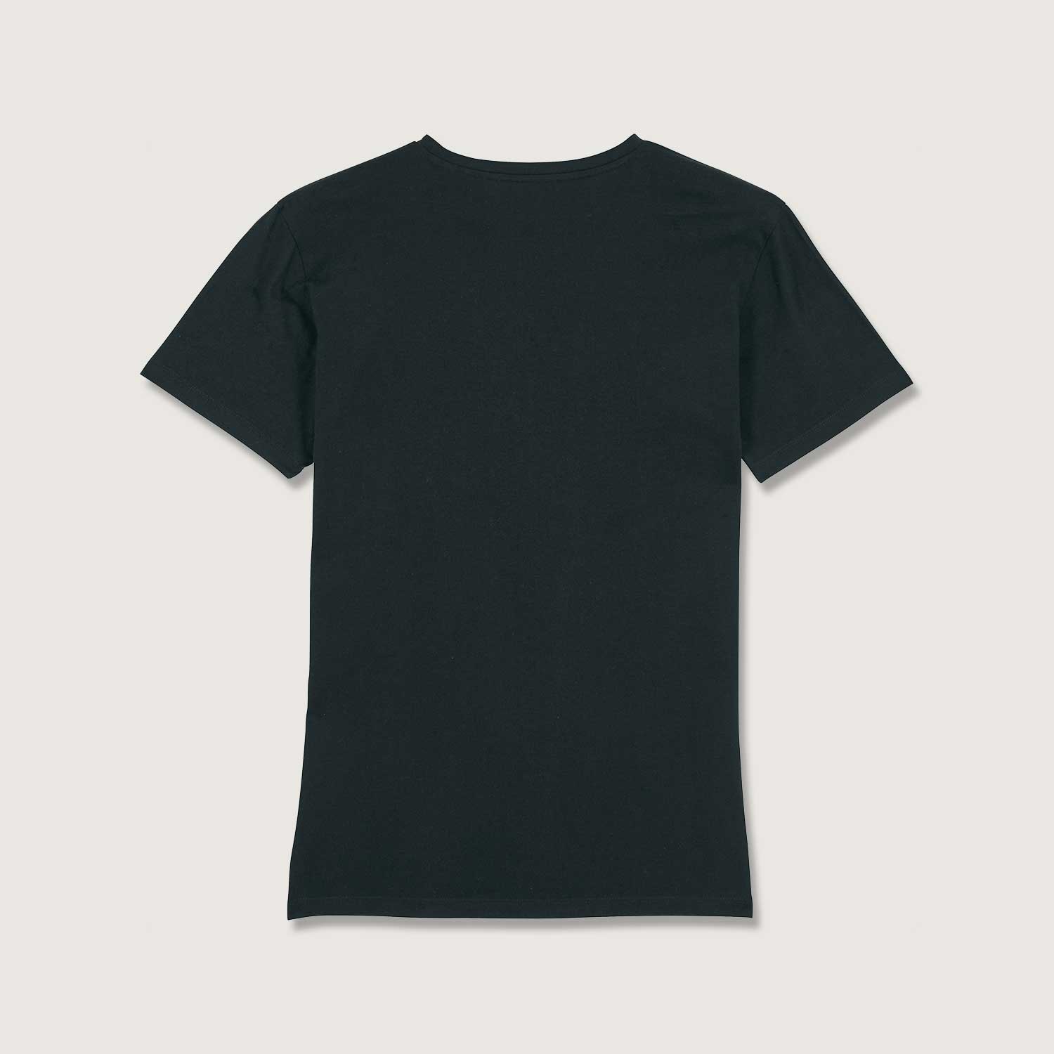 V-Ausschnitt | T-Shirt für Männer in Schwarz | Bio Baumwolle