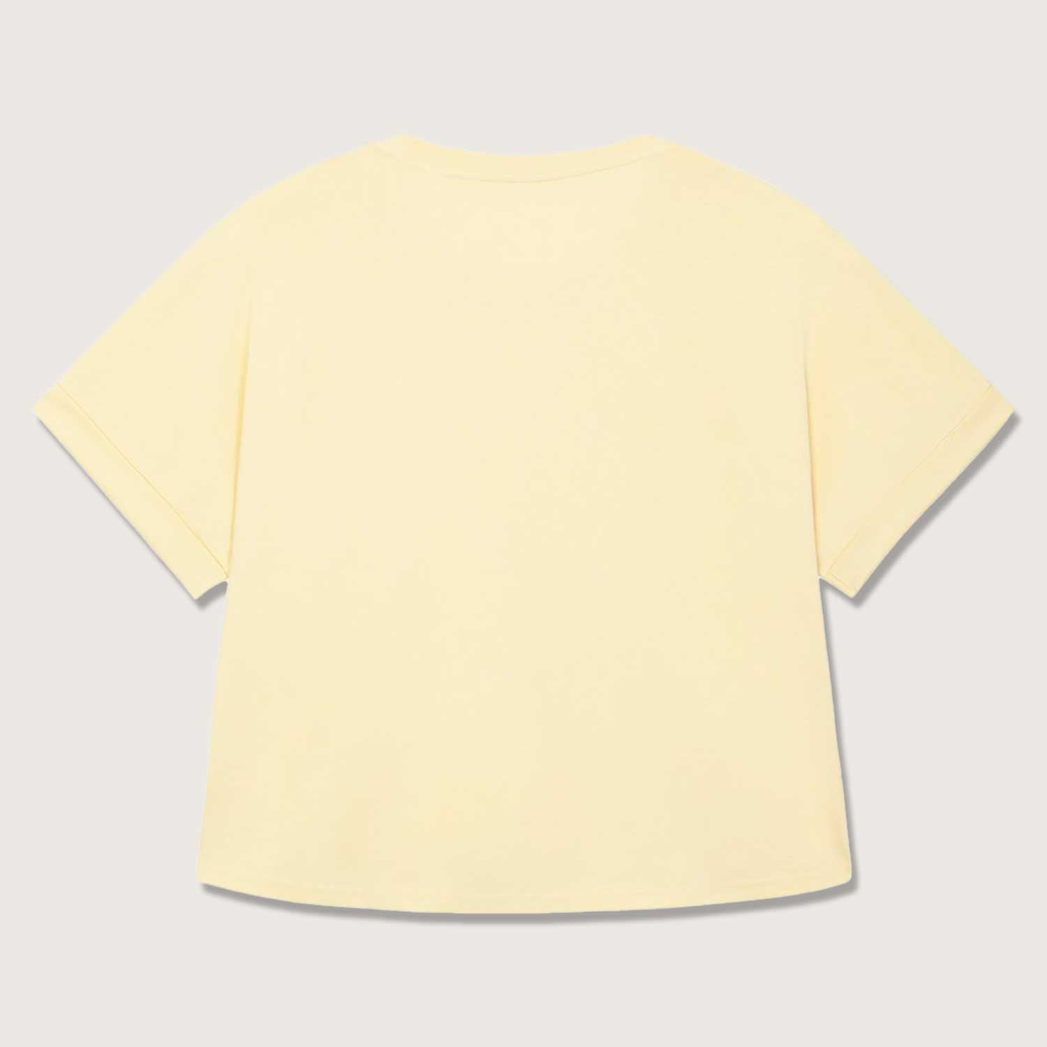 Damen T-Shirt Oversize | mit einteiligen und umgekrempelten Ärmeln