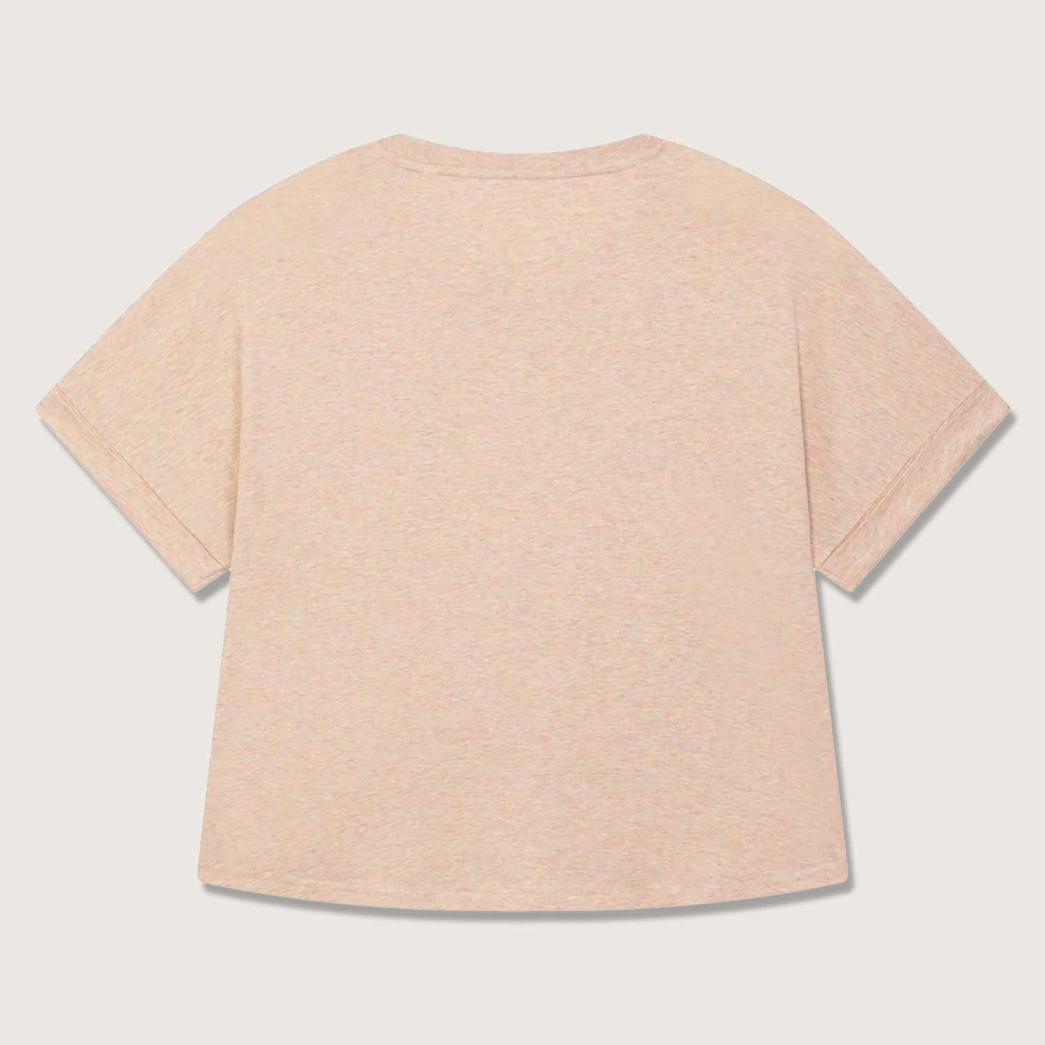 Damen T-Shirt Oversize | mit einteiligen und umgekrempelten Ärmeln