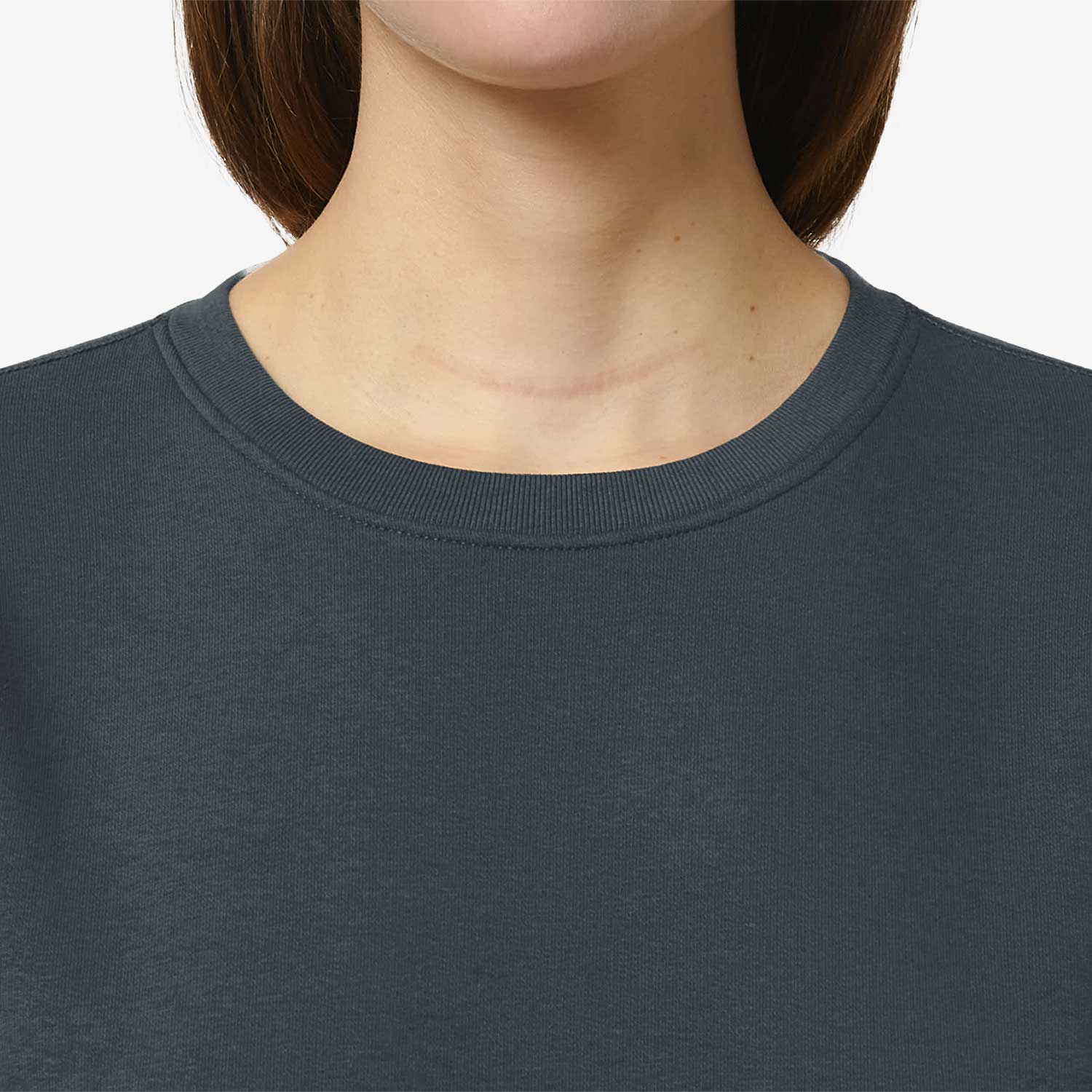 Modernes Unisex Basic-Sweatshirt aus nachhaltiger Baumwolle