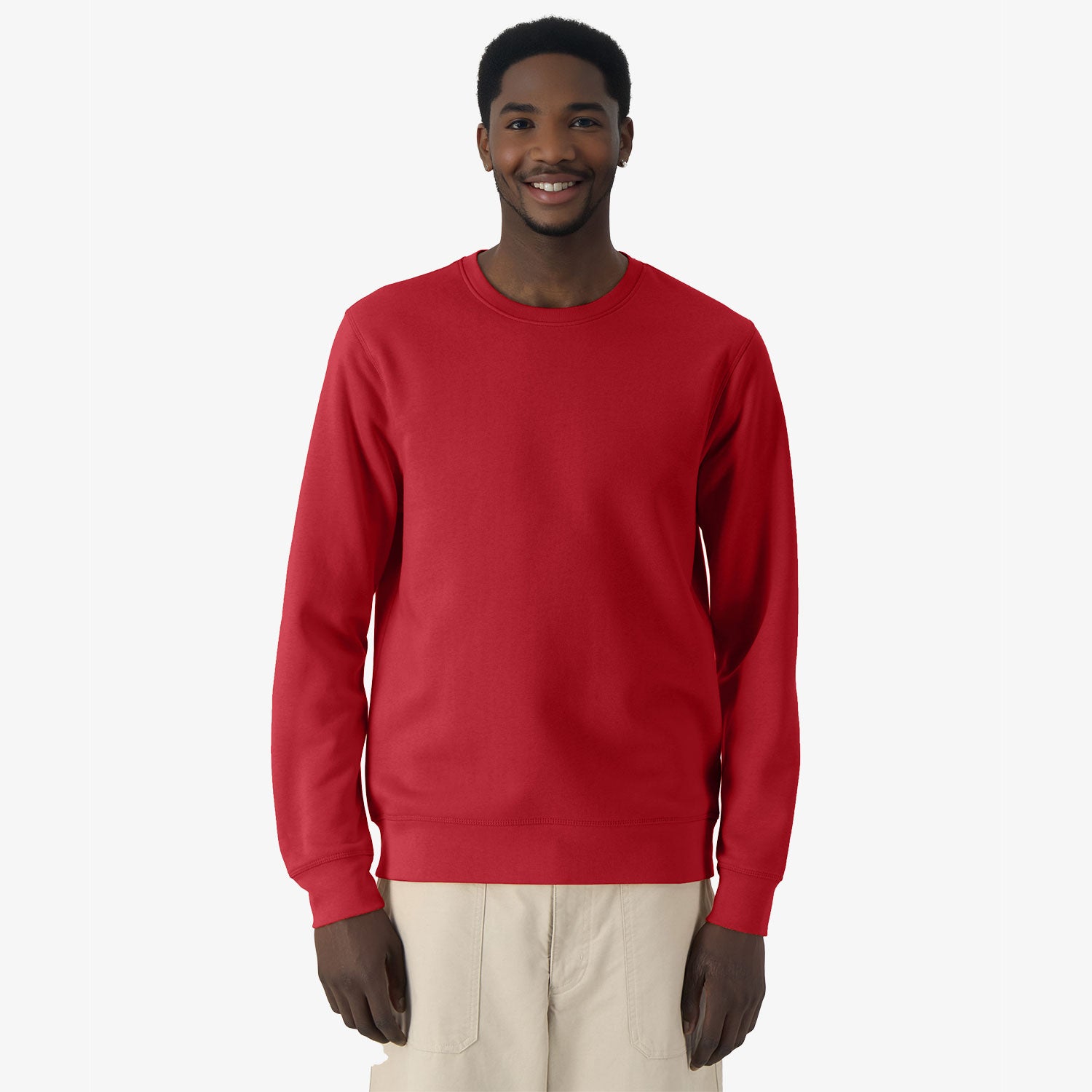 Modernes Unisex Basic-Sweatshirt aus nachhaltiger Baumwolle