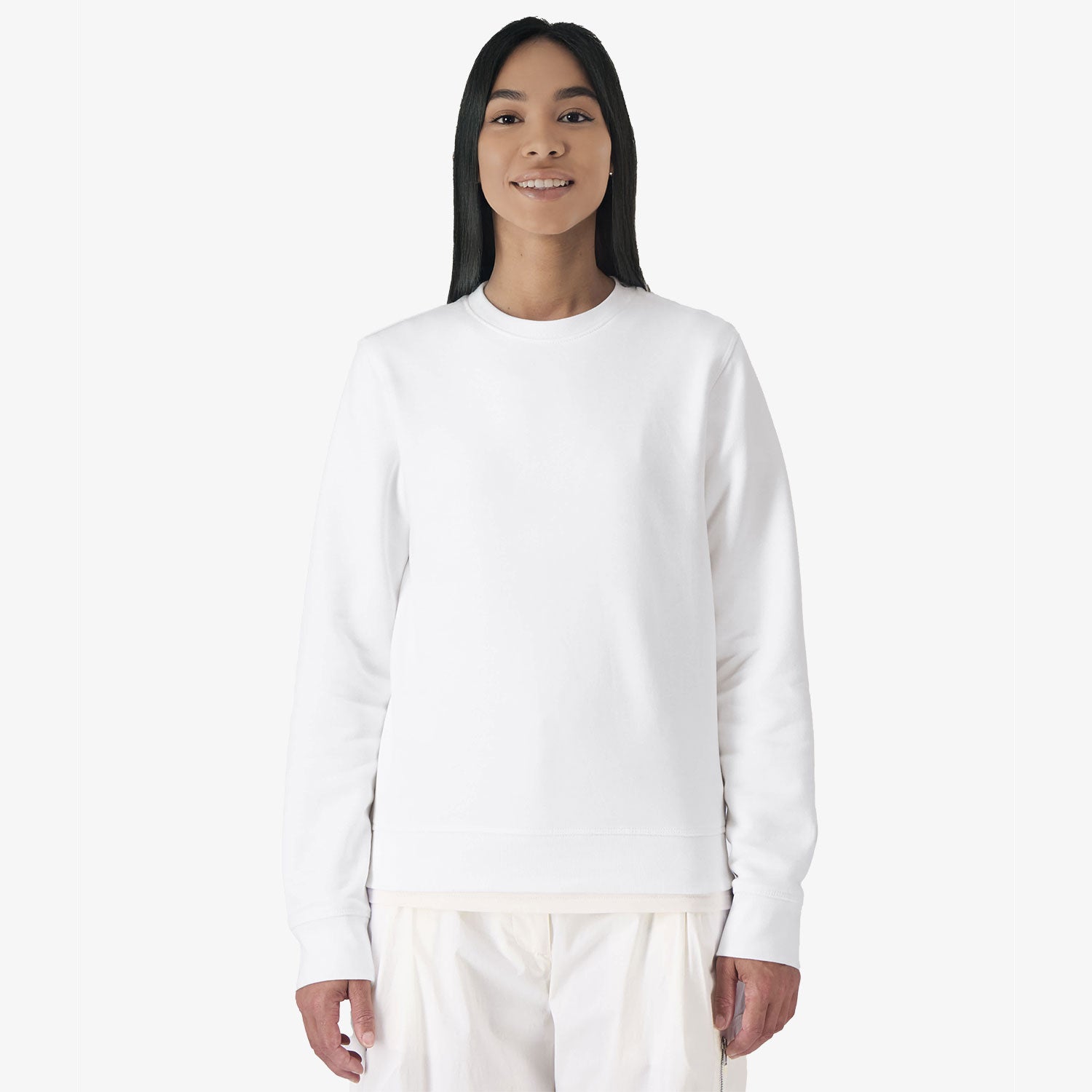 Modernes Unisex Basic-Sweatshirt aus nachhaltiger Baumwolle