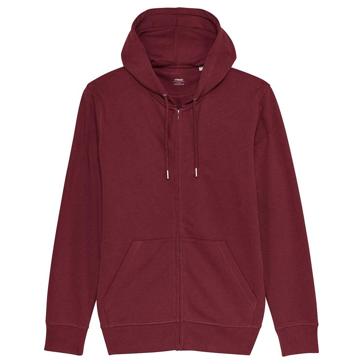 hoodie-jacke-damen-herren-zipper-fair-wear_Burgundy_9