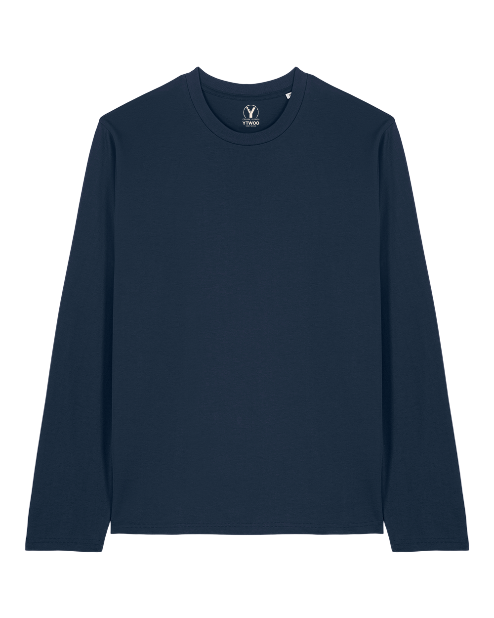 YTWOO-Basic-Unisex-Langarmshirt-100-Bio-Baumwolle-Eco-Fair-produziert-Nachhaltig-NAVY-PACK-FRONT