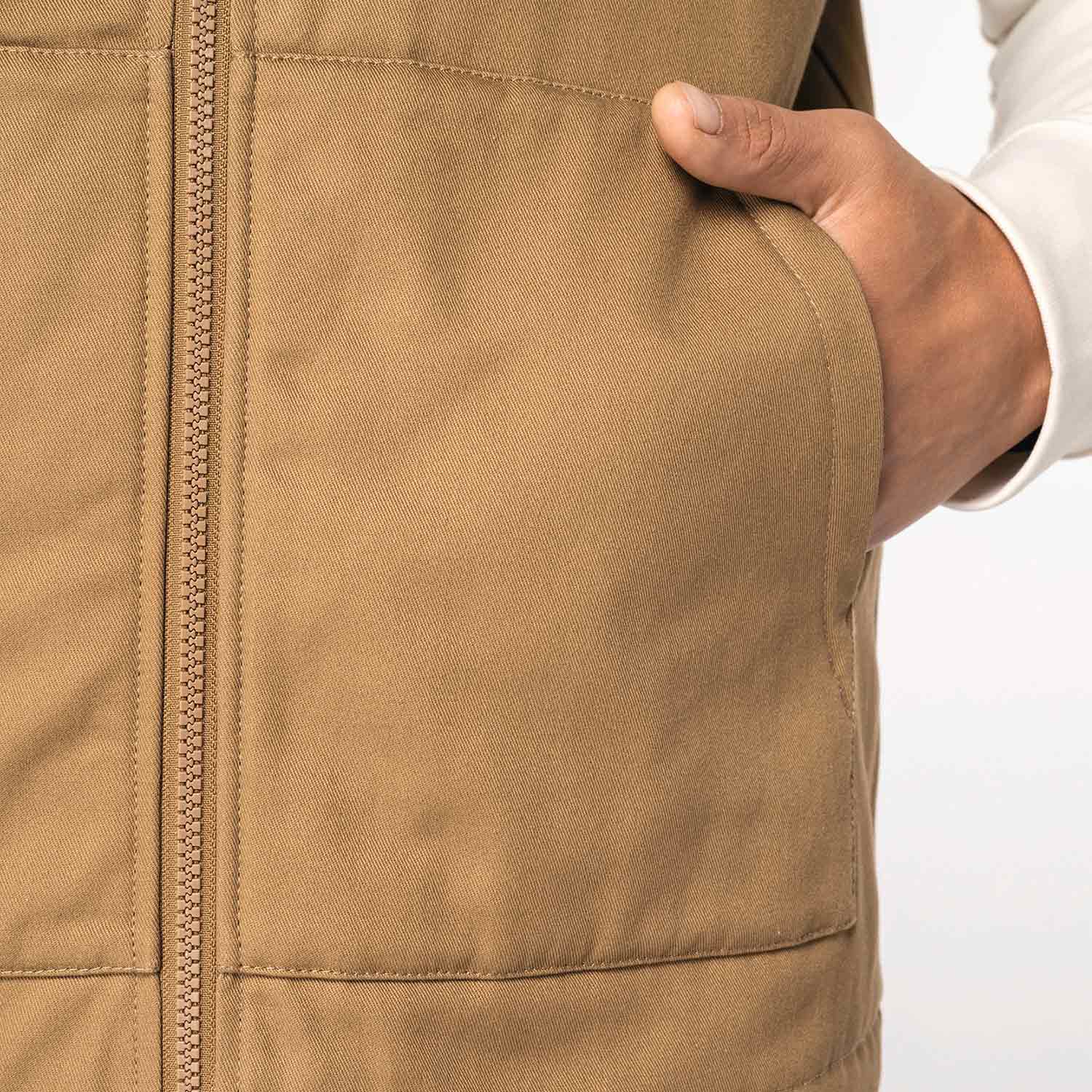 Unisex-Bodywarmer mit Teddykragen