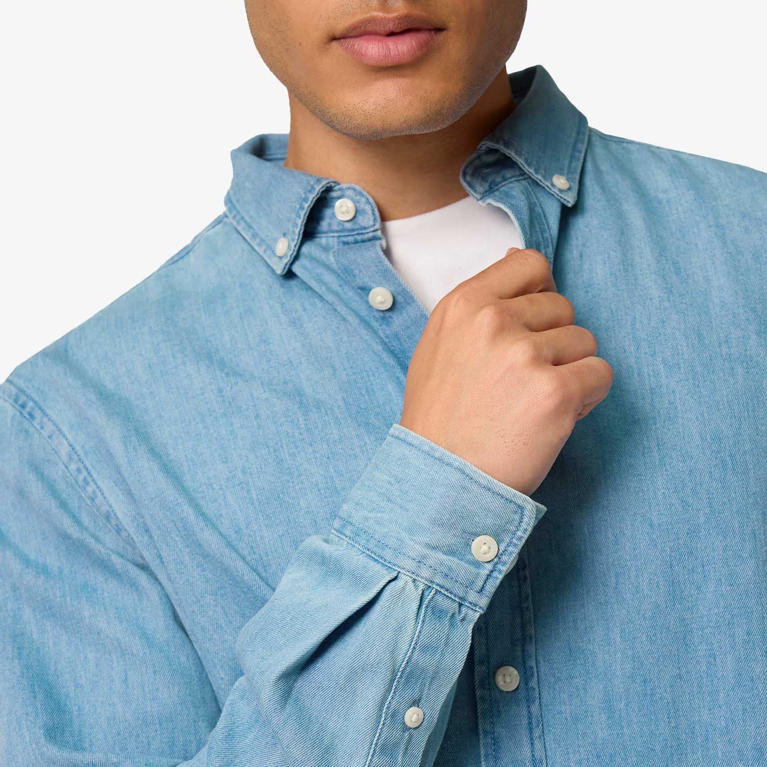 Herren-Jeanshemd aus Bio-Baumwolle