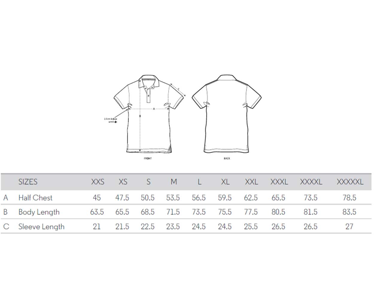 bio-poloshirt-unisex_sizeguide