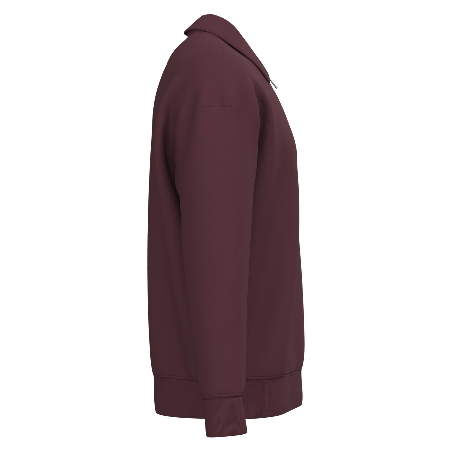 Unisex-Sweatshirt mit Zipper und Polokragen