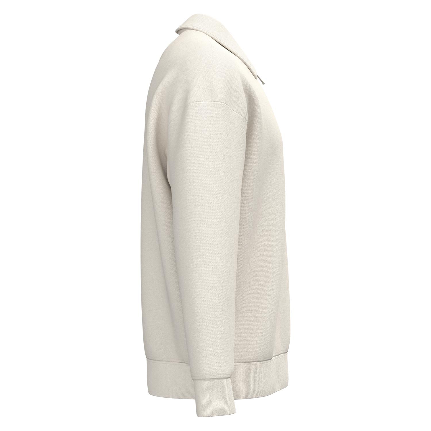 Unisex-Sweatshirt mit Zipper und Polokragen