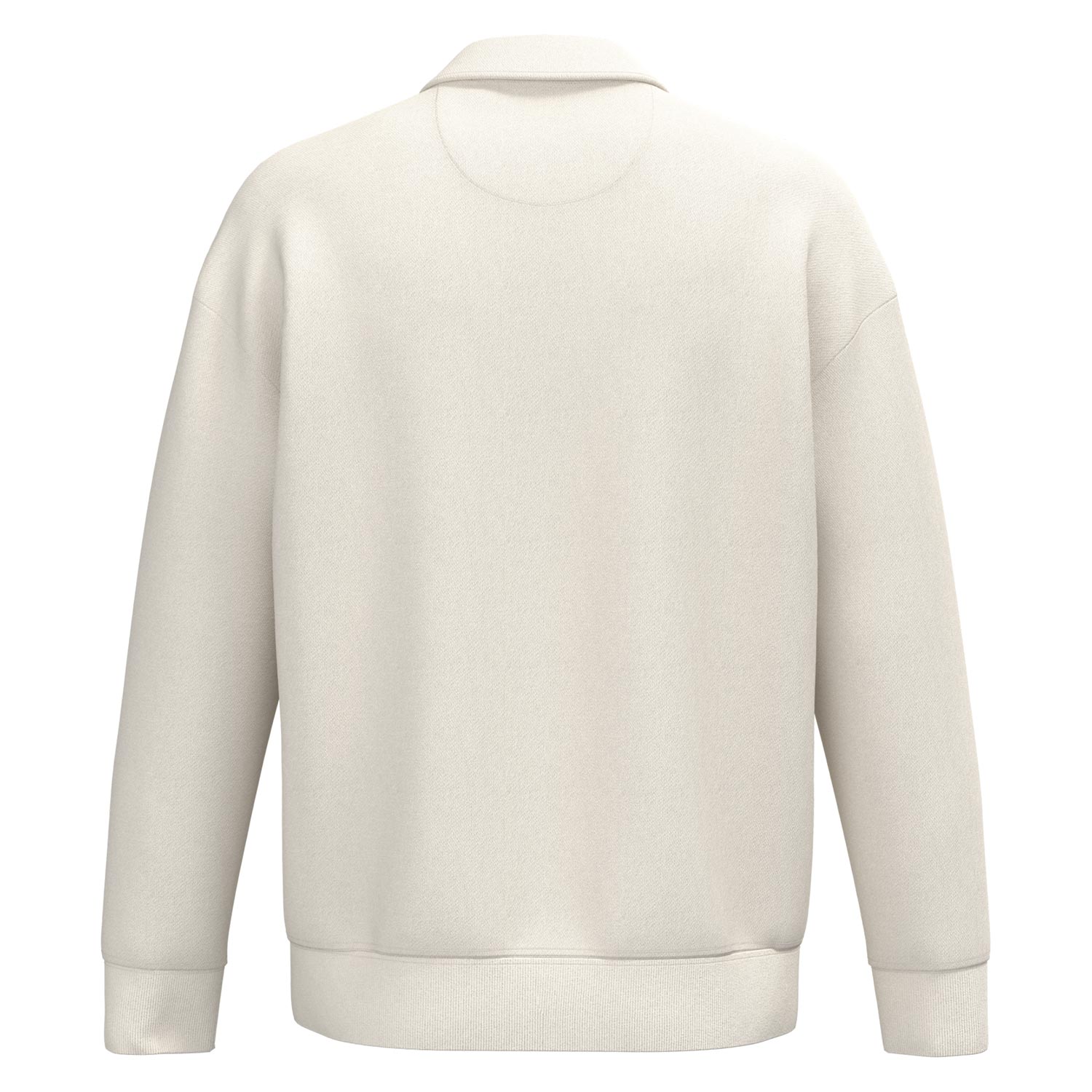 Unisex-Sweatshirt mit Zipper und Polokragen