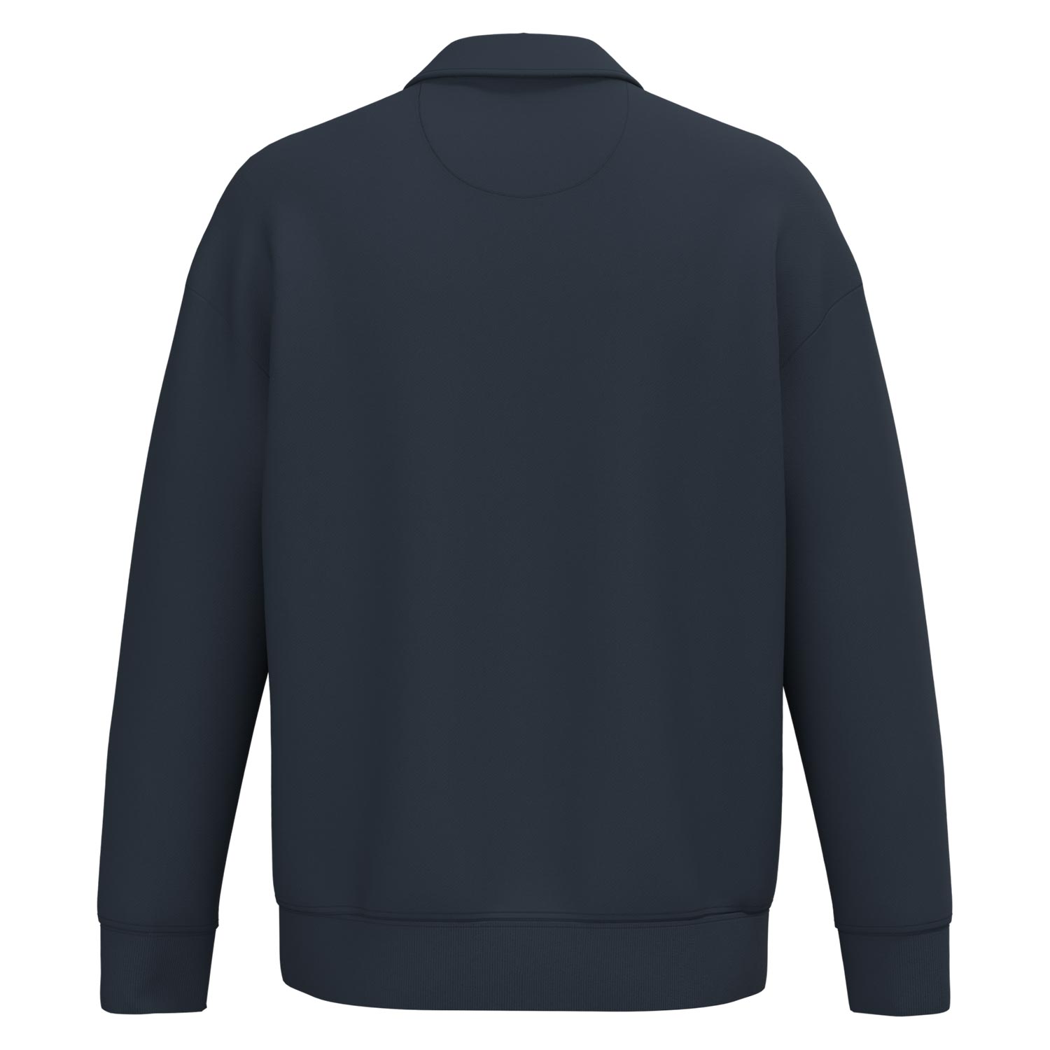 Unisex-Sweatshirt mit Zipper und Polokragen