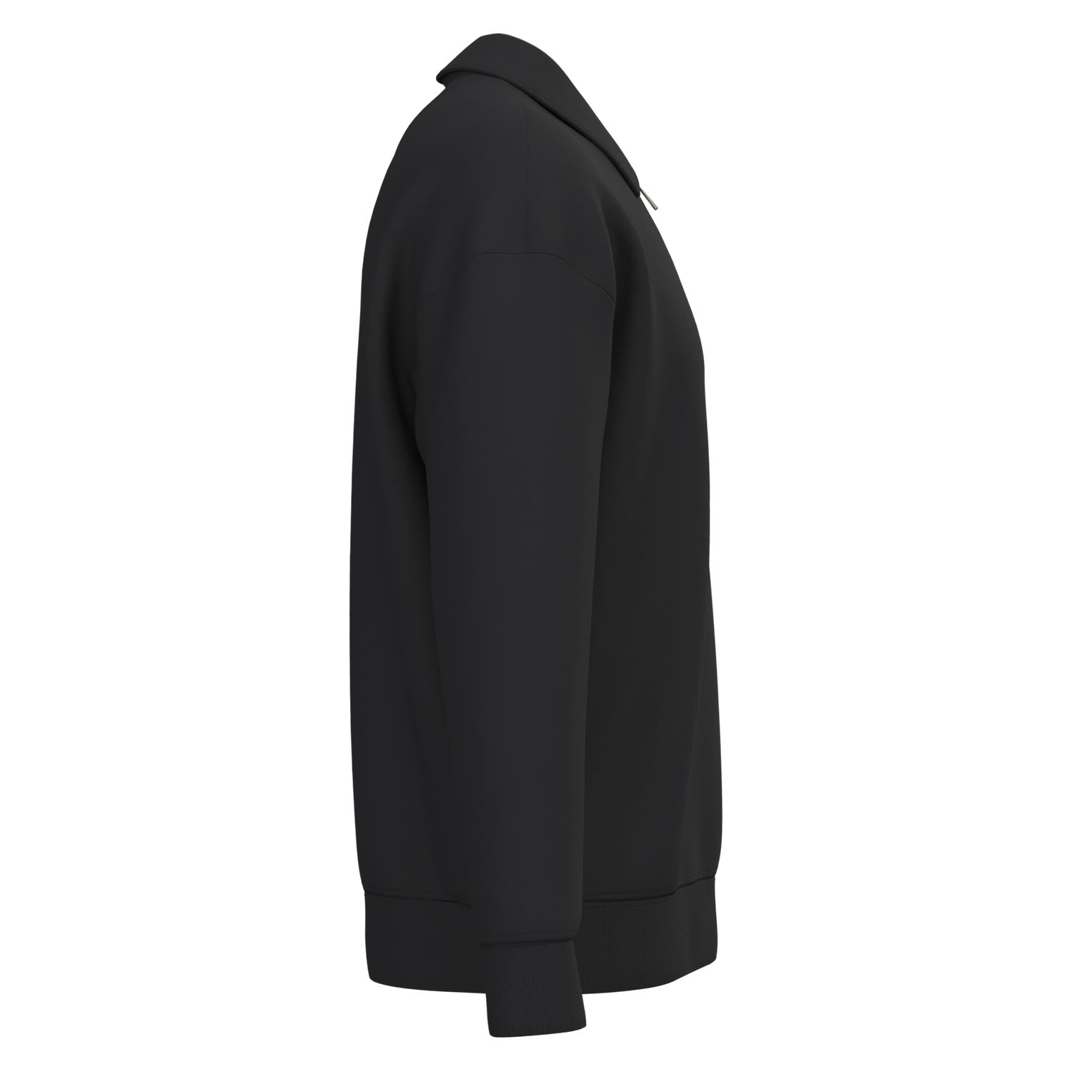 Unisex-Sweatshirt mit Zipper und Polokragen