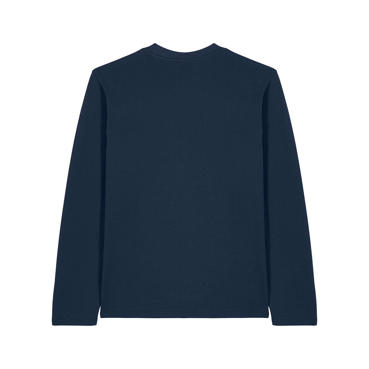 YTWOO-Basic-Unisex-Langarmshirt-100-Bio-Baumwolle-Eco-Fair-produziert-Nachhaltig-NAVY-PACK-BACK