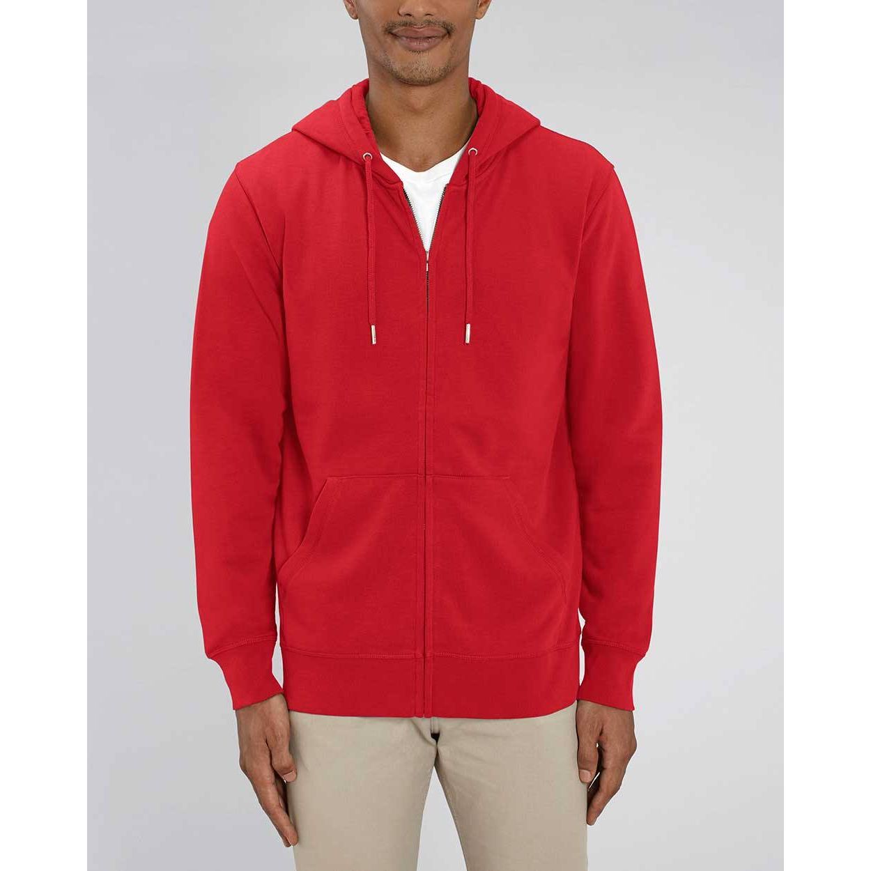 hoodie-jacke-damen-herren-zipper-fair-wear_Red_2