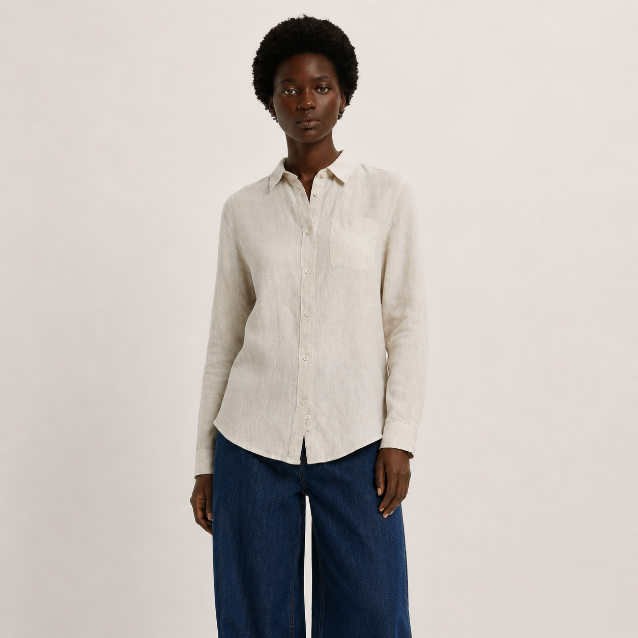 Damen Leinenbluse