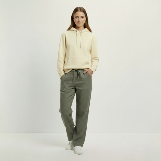 Relaxed Damen Leinenhose