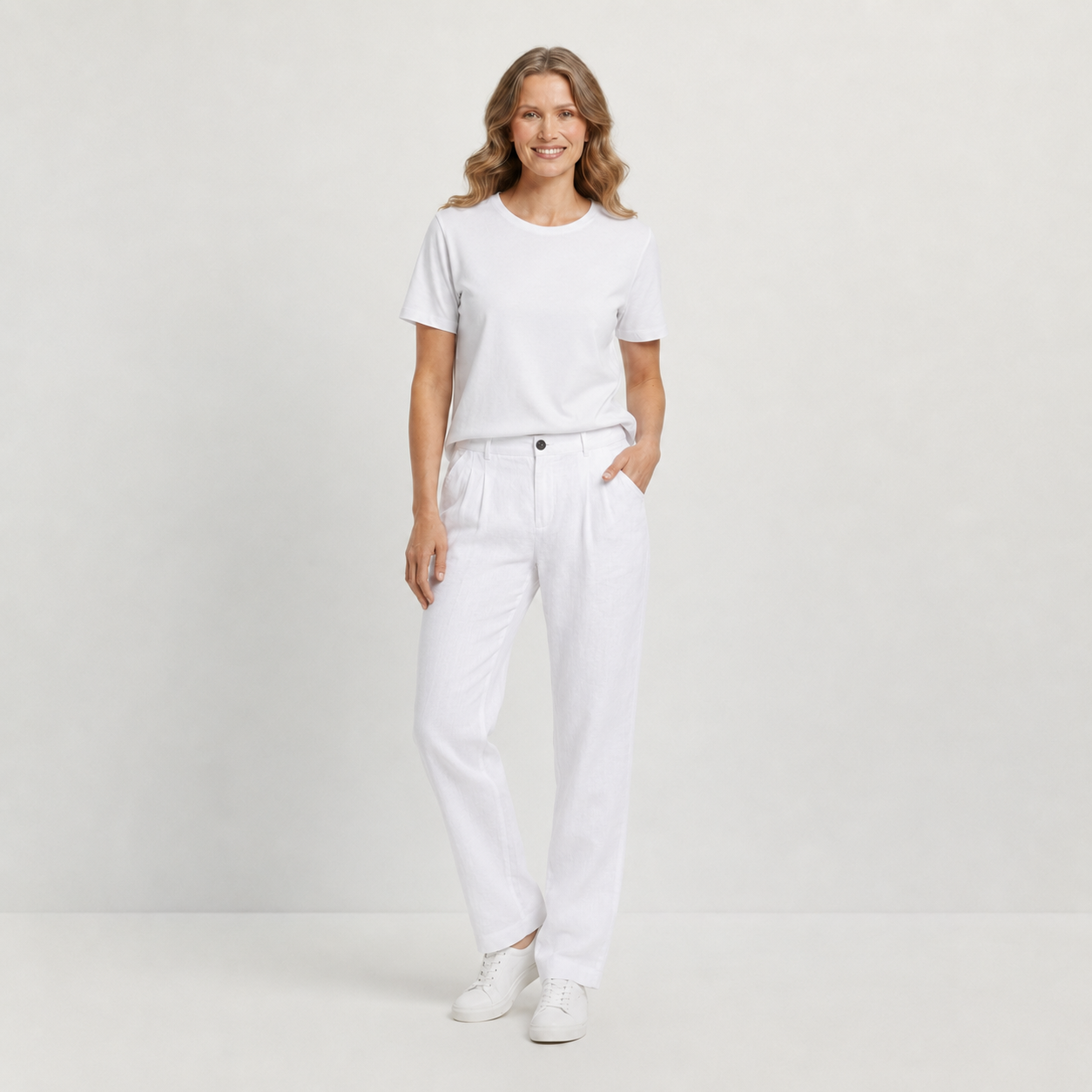 Damen Leinenhose
