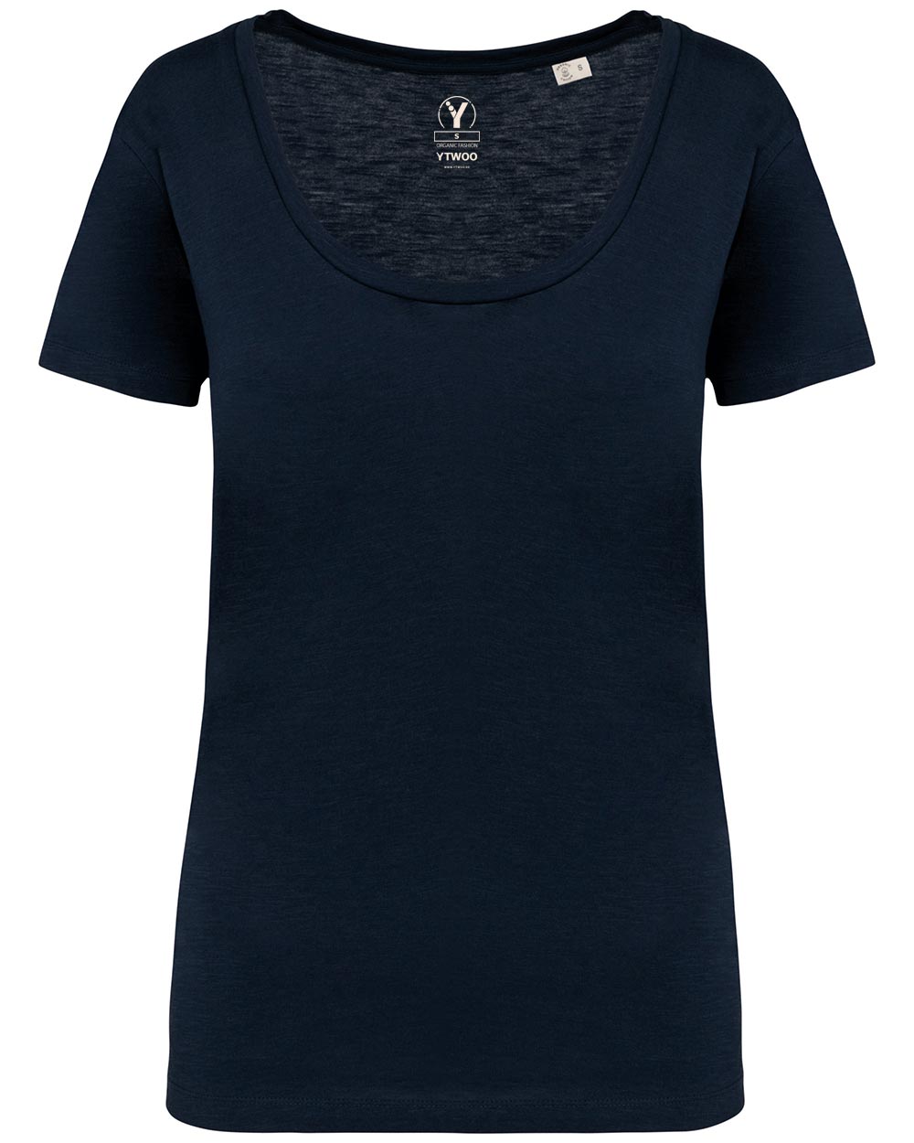 damen-slub-t-shirt-bio-baumwolle-navy